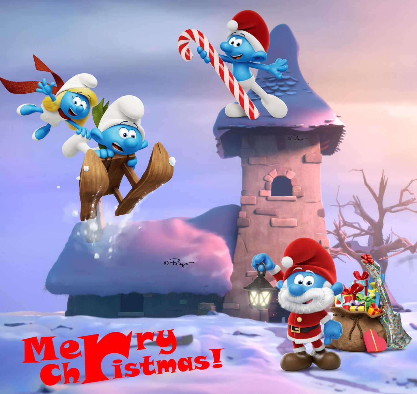 The original SMURFS countdown Calendar 2025 Collectible Cartoon Toys for Boys and Girls, 12 Figurines + 12 SMURFY gifts! Ages 3+. 24 Pieces - Medaid International