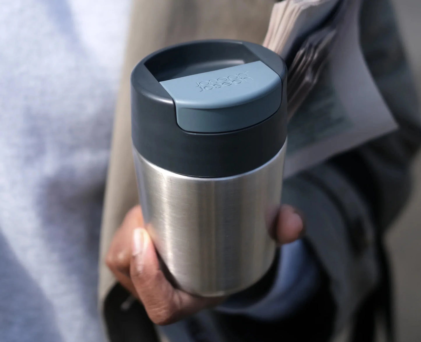 Joseph Joseph 2-piece Stainless-steel Travel Mug & Bottle Set