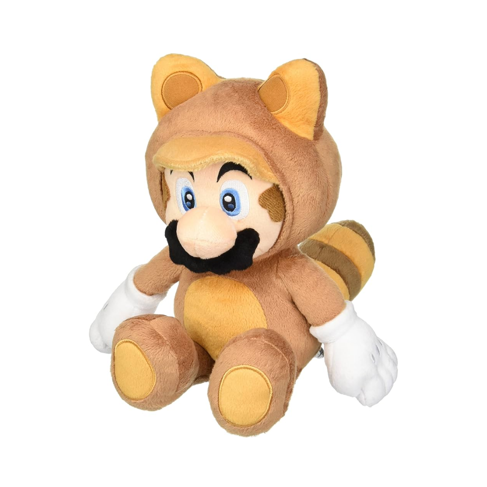 Super Mario Tanooki Mario 13" Plush by San - ei - Medaid International