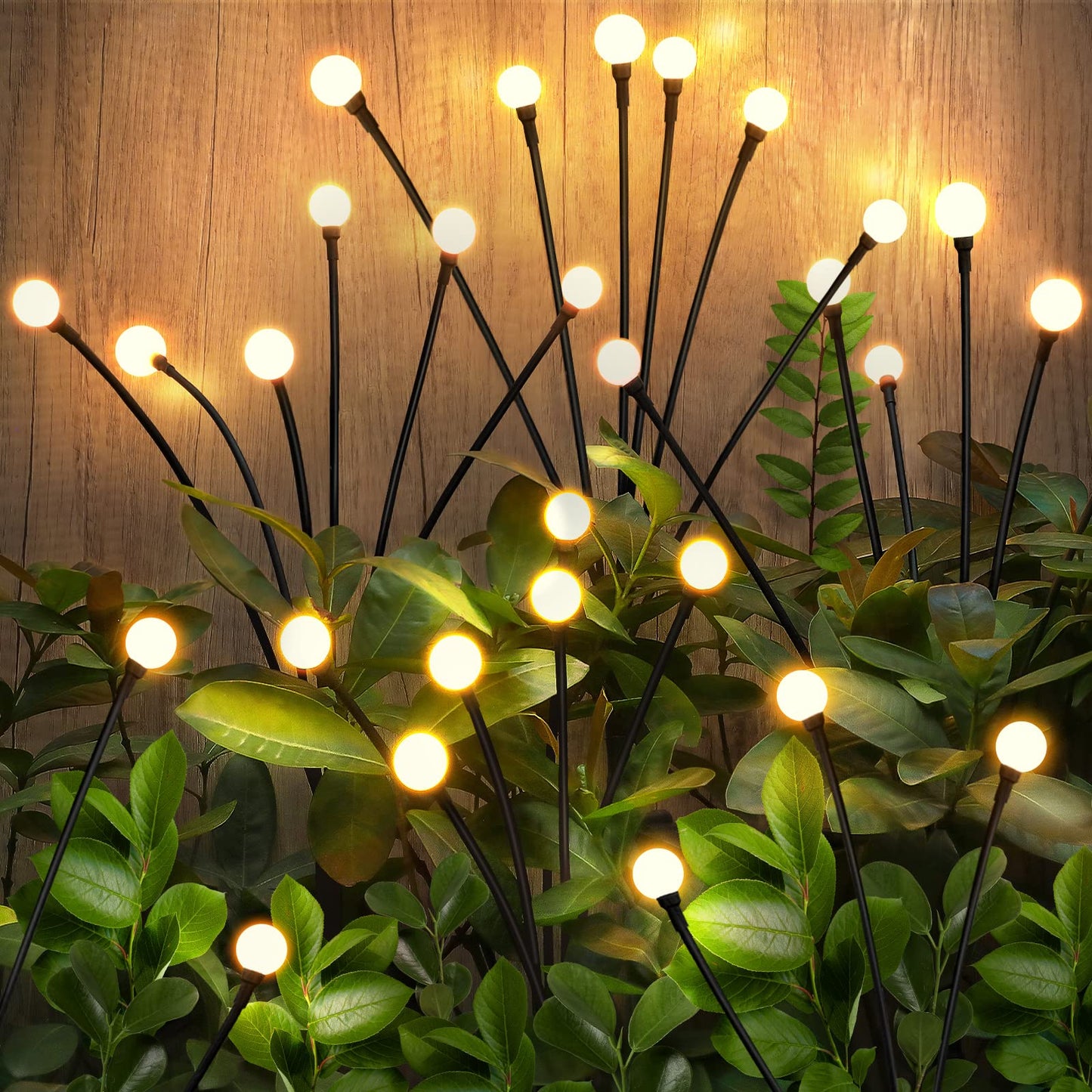 Brightever Upgraded Solar Swaying Garden Lights, Firefly Landscape Stake Lights with Highly Flexible Copper Wire, 2 Packs - Medaid International