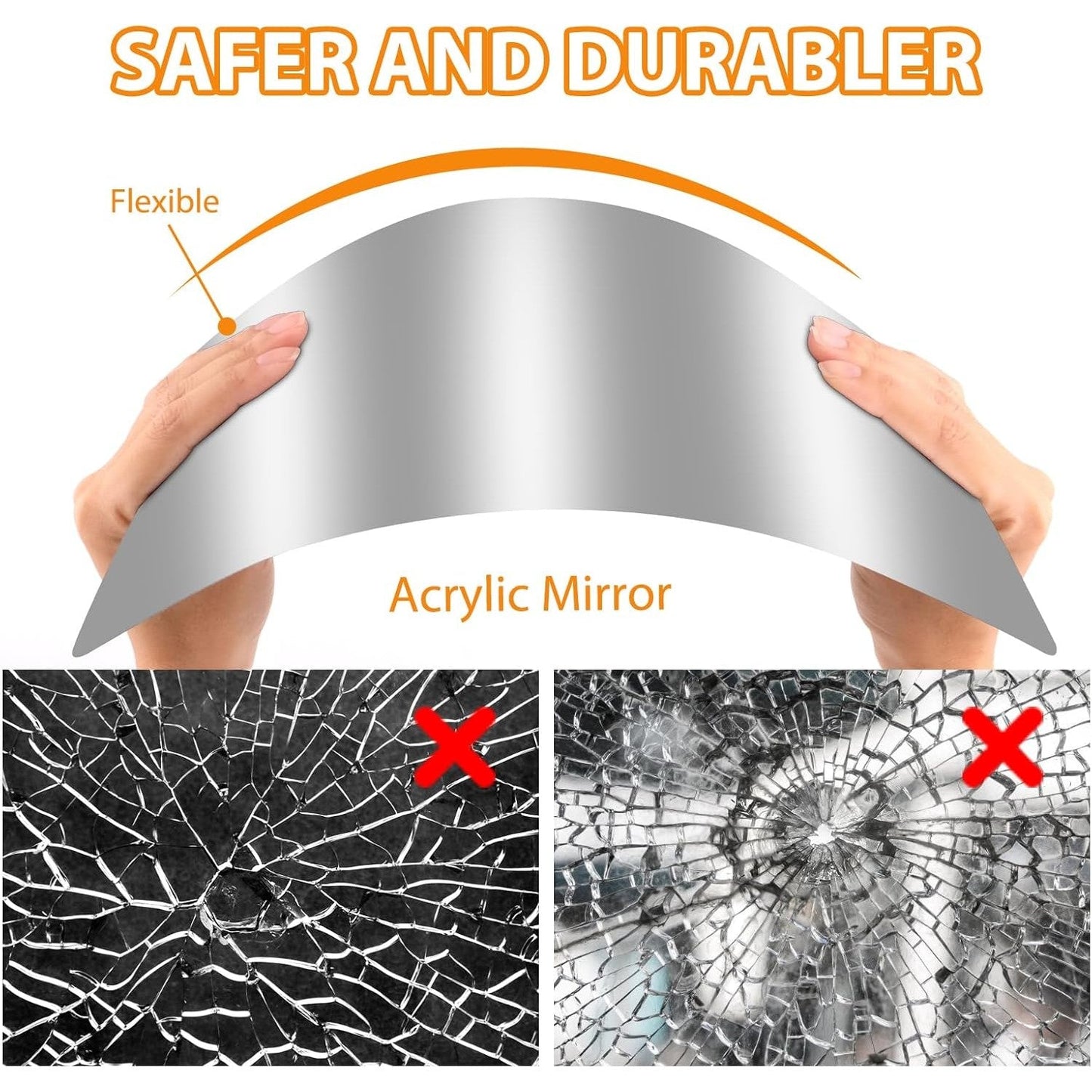 Wall Sticking Acrylic Mirror