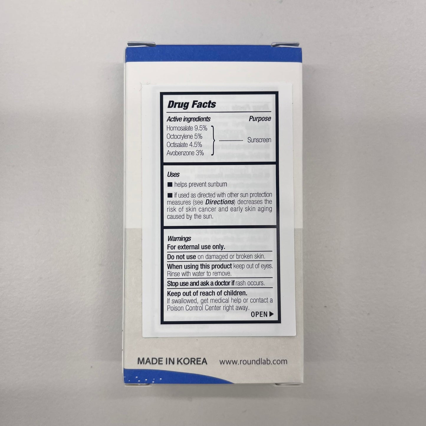 ROUND LAB Birch Juice Moisturizing Sun Stick Broad Spectrum SPF 50+, 0.67oz, Sunscreen Stick for face and body, No White Cast, Non-Sticky, Travel-Friendly, Protector Solar Barra, Korean Sunscreen - Medaid International