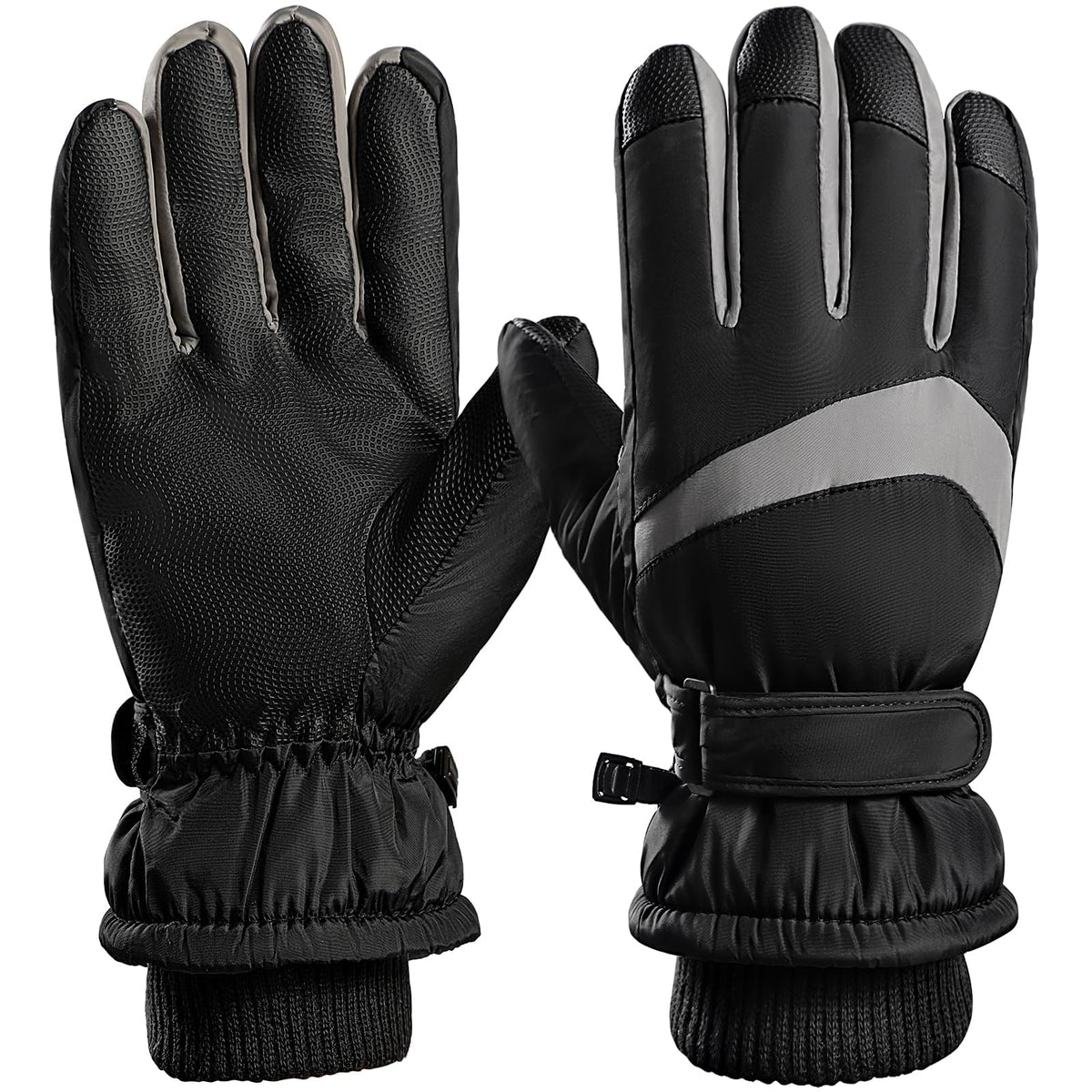 KASTWAVE Winter Gloves for Men Women - Wool Fleece Liner Touchscreen Gloves, Thermal Warm Winter Gloves for Cold Weather