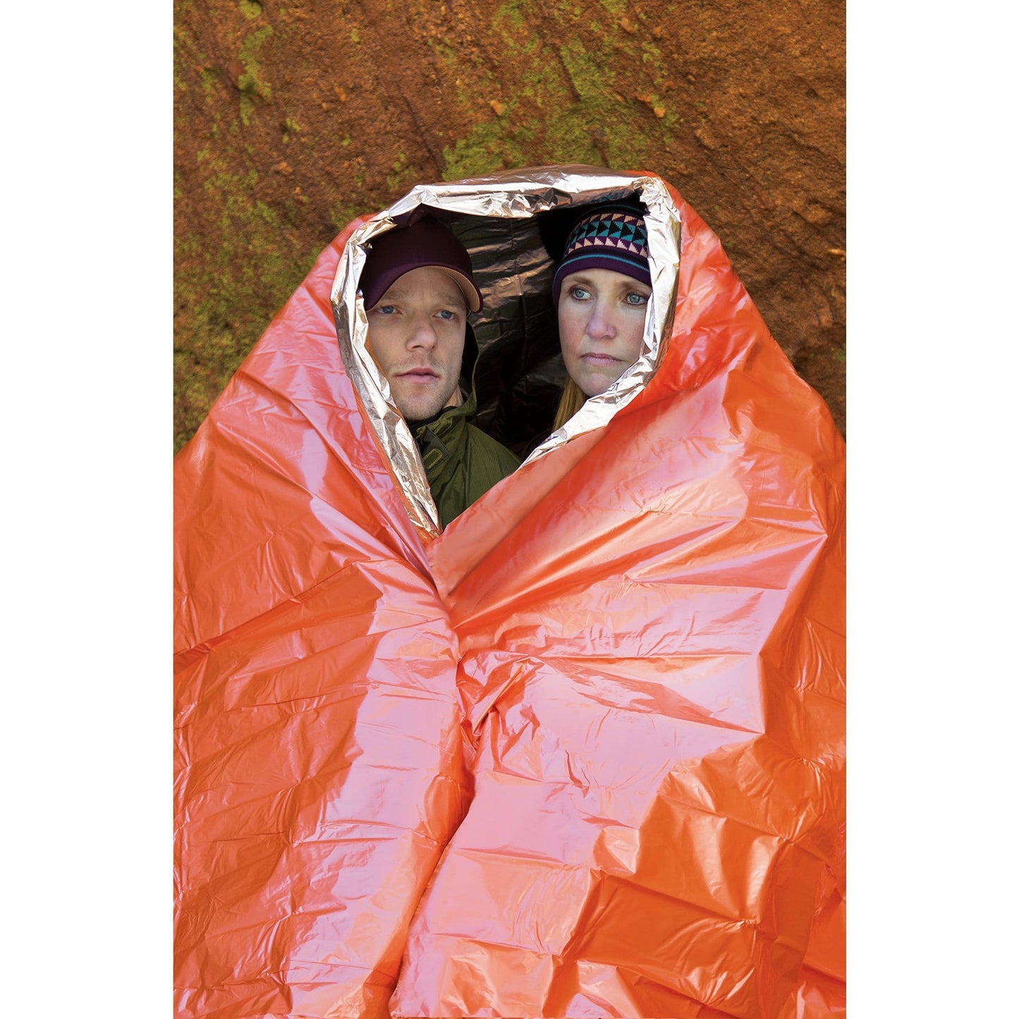 S.O.L. Survive Outdoors Longer 90% Heat Reflective Emergency Blanket - for Disaster Preparedness Kit - Waterproof & Windproof - Fits up to 2 People - 58" x 98", 5.9 oz, Orange (Pack of 3)