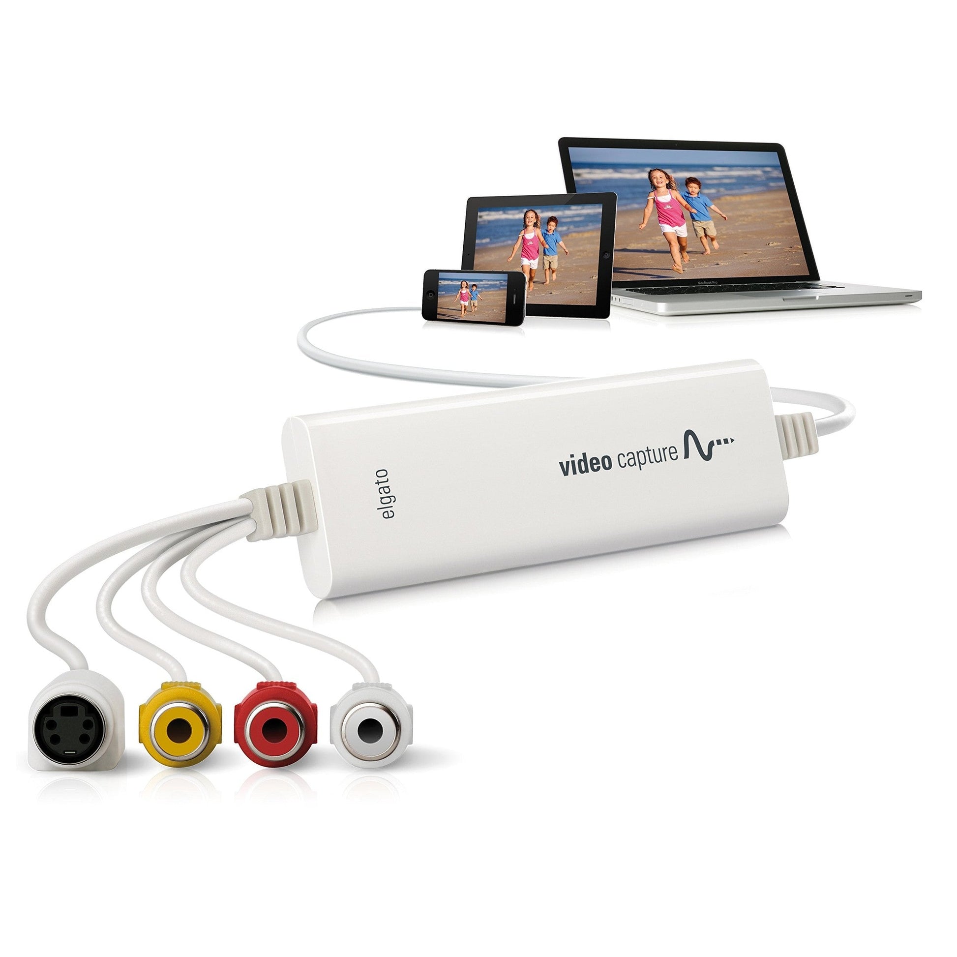 Elgato Video Capture – USB 2.0 Capture Card Device, Easy to Use, Convert Analog to Digital, with VHS VCR TV to DVD Adapter, for Mac, Windows or iPad - Medaid International