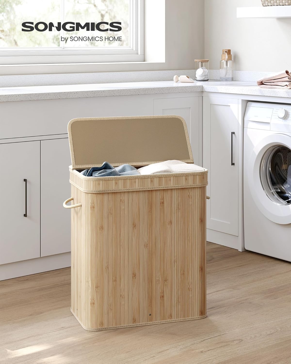 SONGMICS Laundry Basket LCB063N01