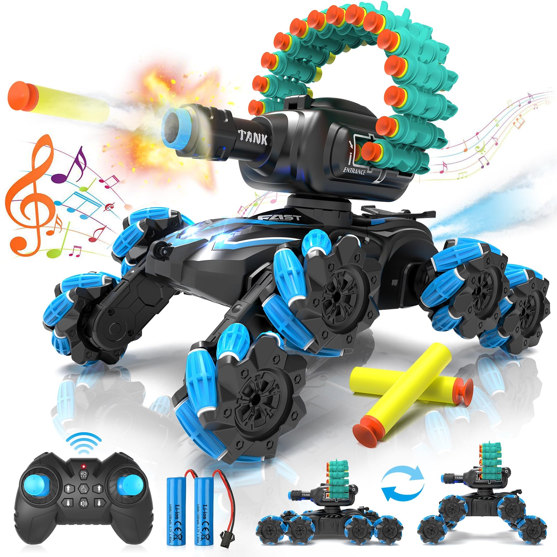 (Net)Remote Control Tank Shooting Foam Darts Lebanon