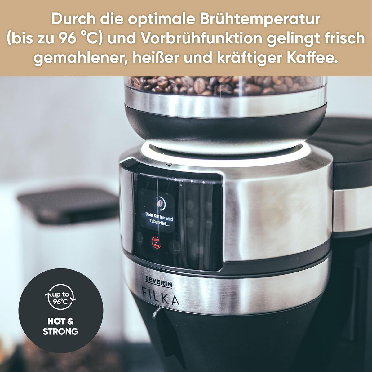 SEVERIN Filka Fully Automatic Coffee Machine