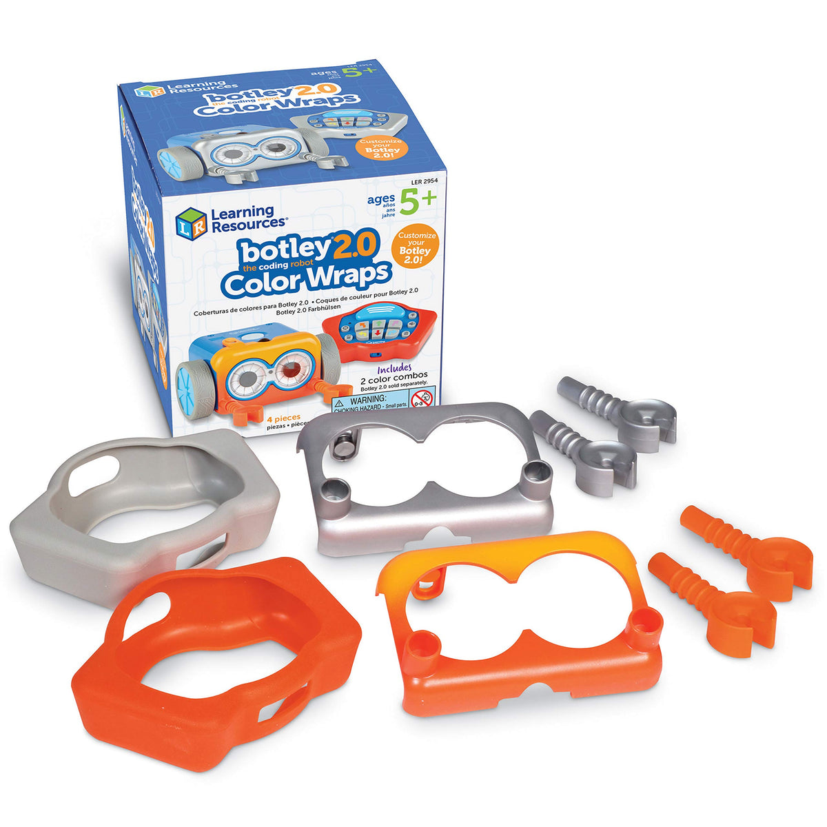 Learning Resources Botley the Coding Robot 2.0-46 Pieces, Ages 5+, STEM Toys, Programming, Electronic Learning, Screen-Free Toys for Kids