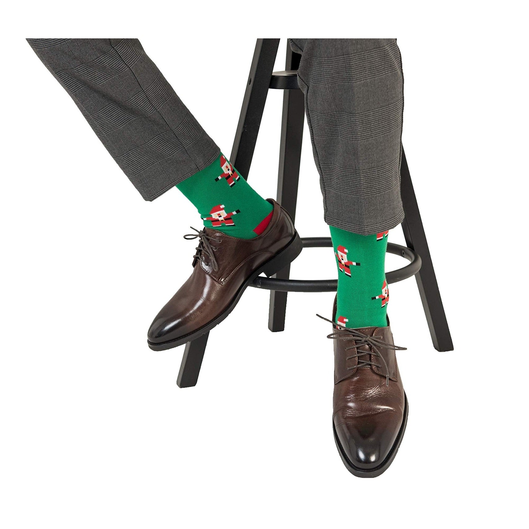 AUSCUFFLINKS Santa Christmas Socks For Him | Santa Claus Fun Socks Gift for Men | Happy Gift Socks Xmas Present for Dad | Socks for Mum (Santa) - Medaid International