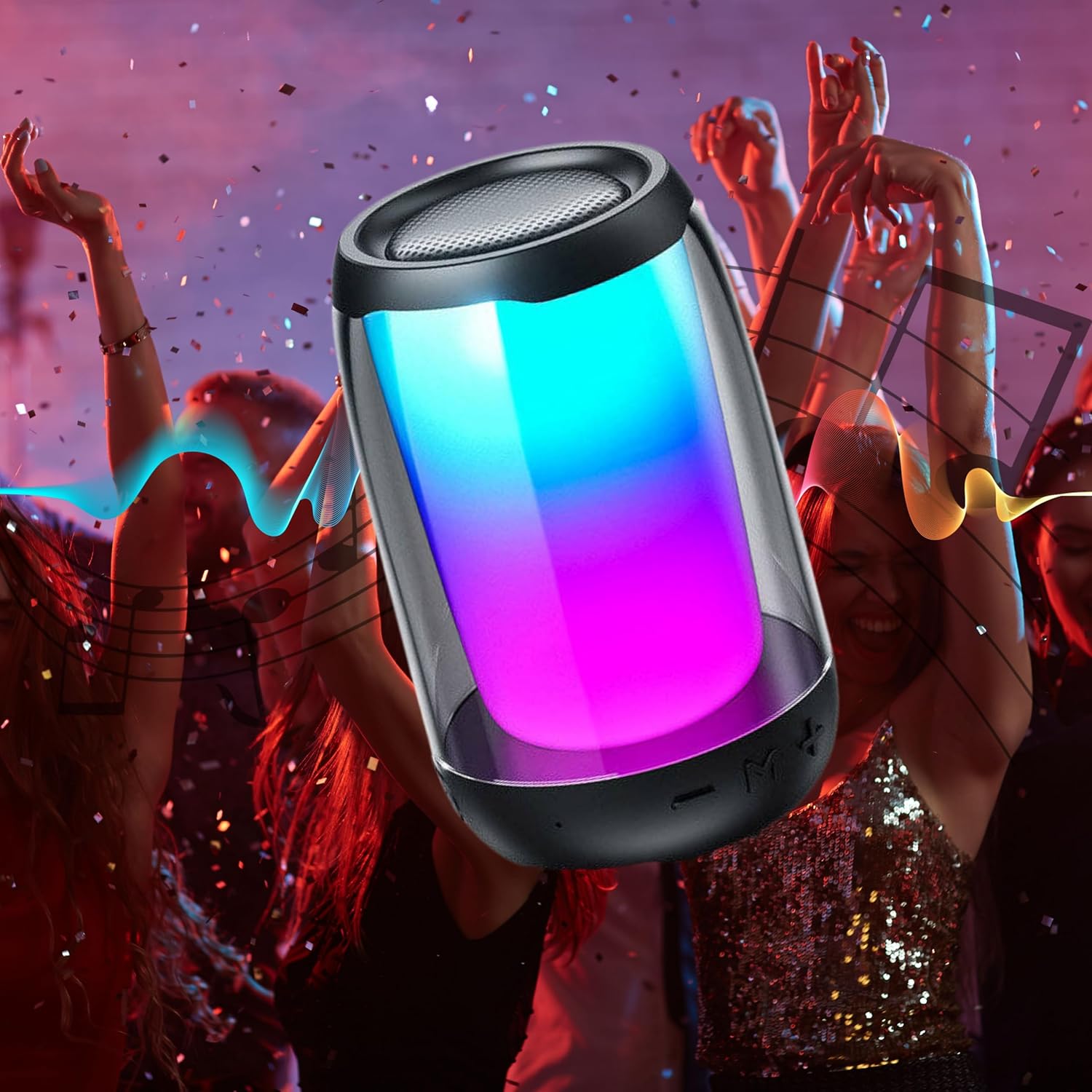 Mini RGB Pulse Speaker - Waterproof - Medaid International