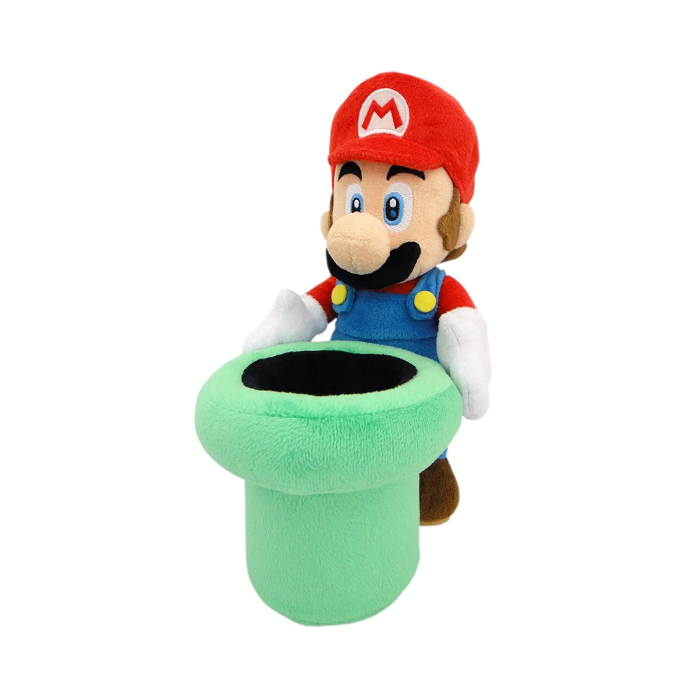 Super Mario Mario with Warp Pipe 9" Plush by San - ei - Medaid International