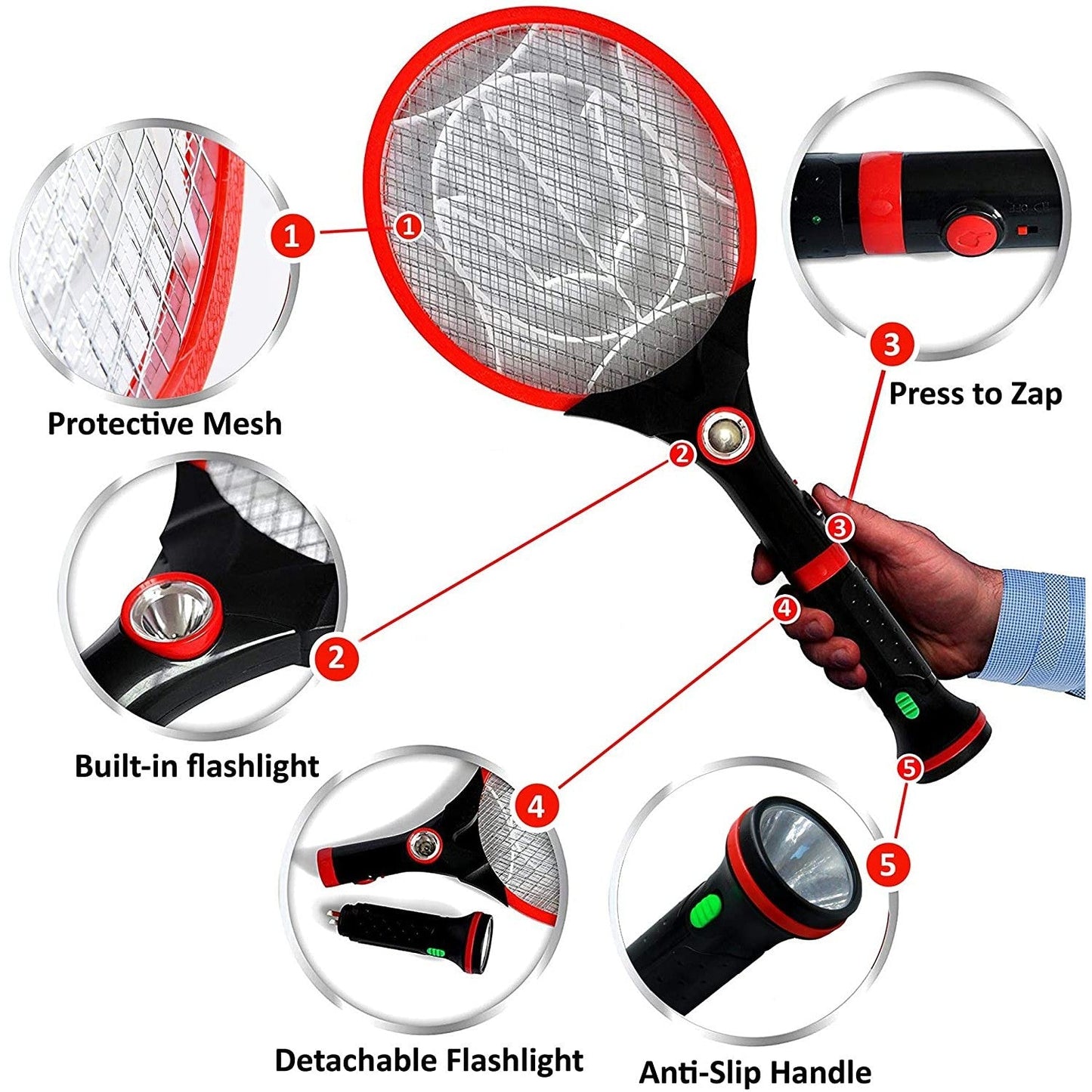 2 in 1 Electric Bug Zapper and Flashlight