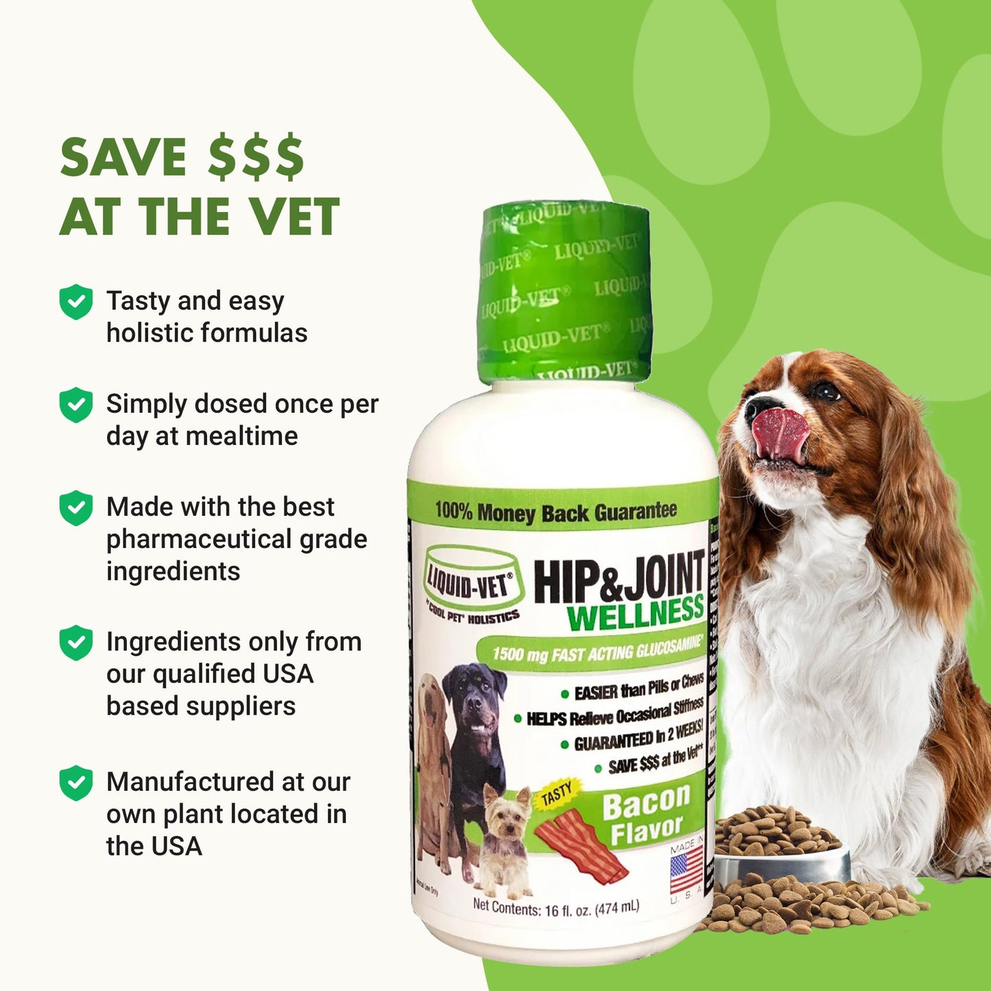 K9 Hip & Joint Formula, Bacon Flavor, 16oz