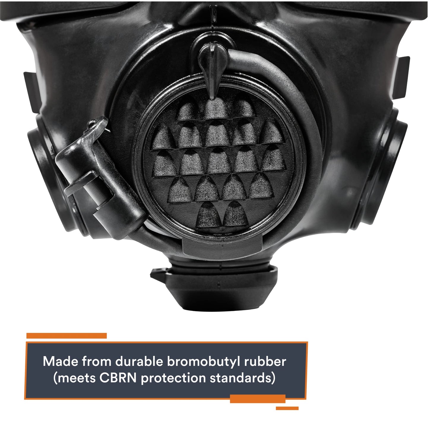 MIRA SAFETY CM-8M Full-Face CBRN Gas Mask W/Canteen - Reusable Survival Nuclear Chemical Respirator for Prepper Gear and Supplies - Best Particulate Protection for Disaster, Tactical, & General Use