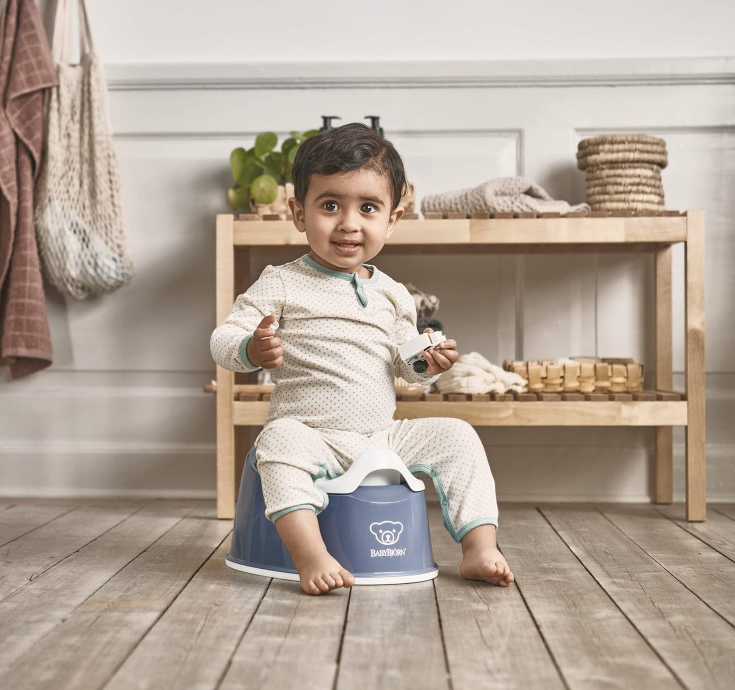 Babybjorn - Potty Chair - Deep Blue&White