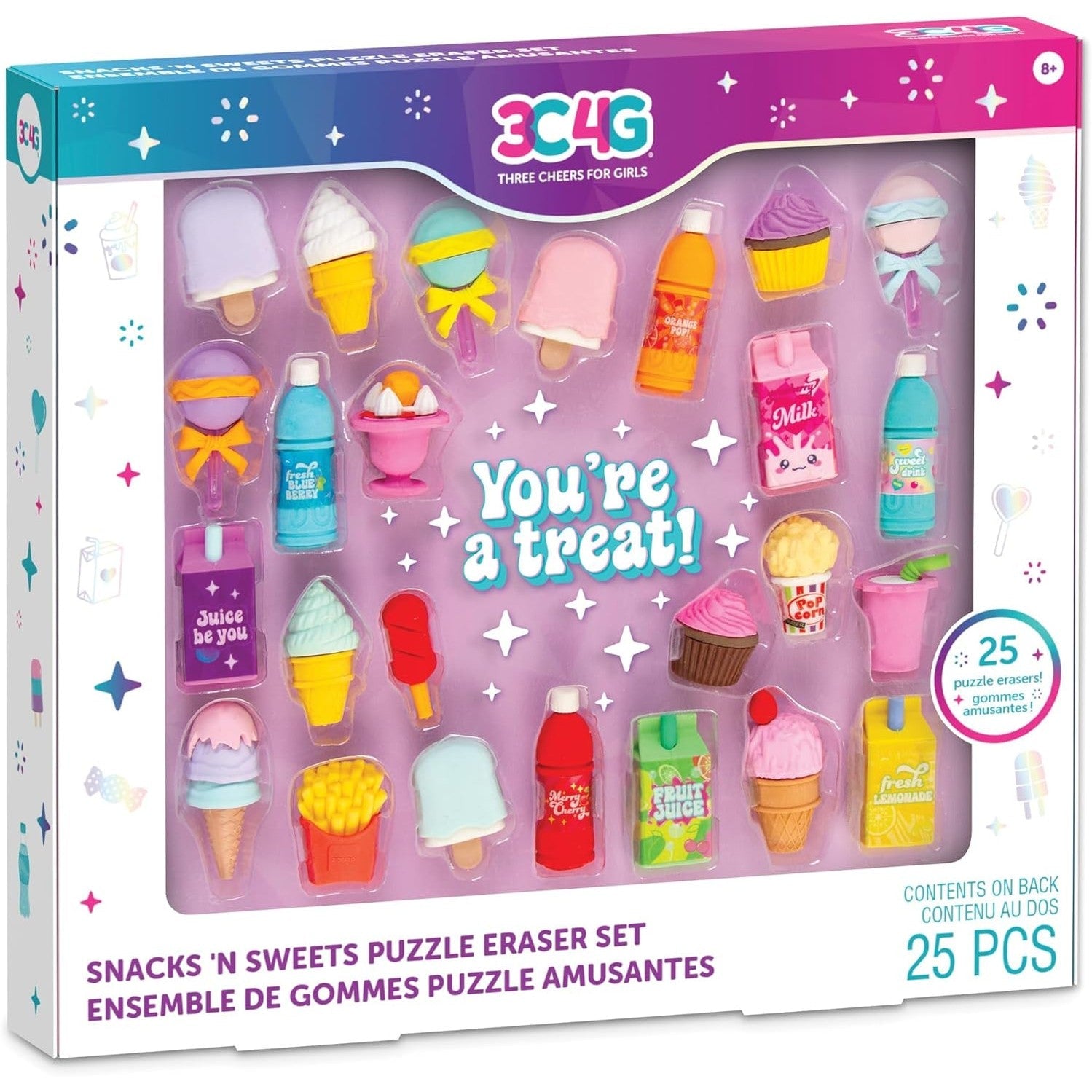Snacks 'N Sweets Puzzle Eraser Set - Medaid International