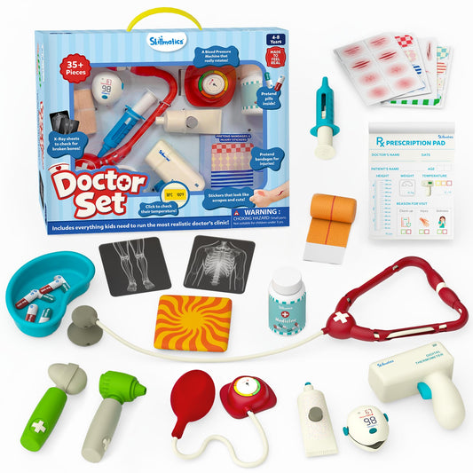 Skillmatics Doctor Set for Kids – 35+ Piece Interactive Pretend Play Kit