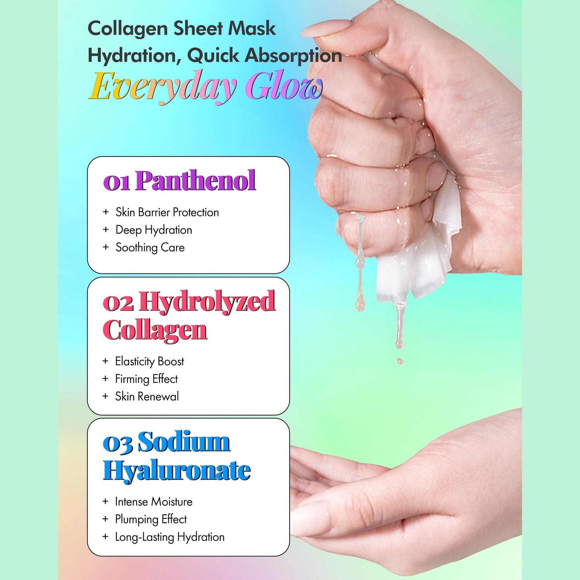 DERMAL Made in Korea Facial Mask – 20+ Years of Trusted K-Beauty, Premium Quality vs. Generic Chinese Masks, Best Value Sheet Mask for Daily Skincare – 16 Combo Pack A - Medaid International