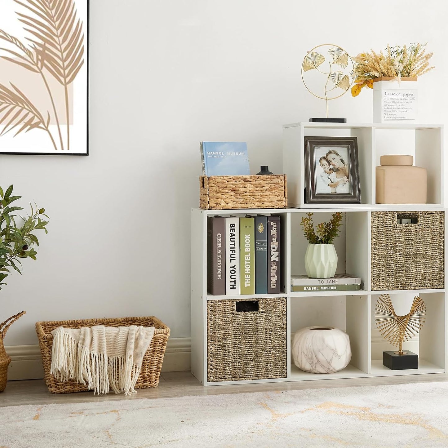Set of 2 Seagrass Storage Baskets