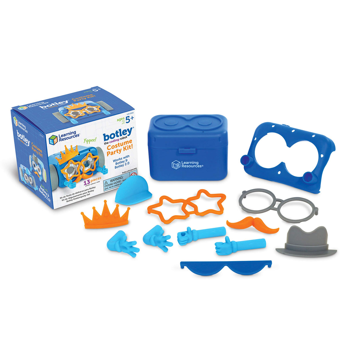 Learning Resources Botley the Coding Robot 2.0-46 Pieces, Ages 5+, STEM Toys, Programming, Electronic Learning, Screen-Free Toys for Kids