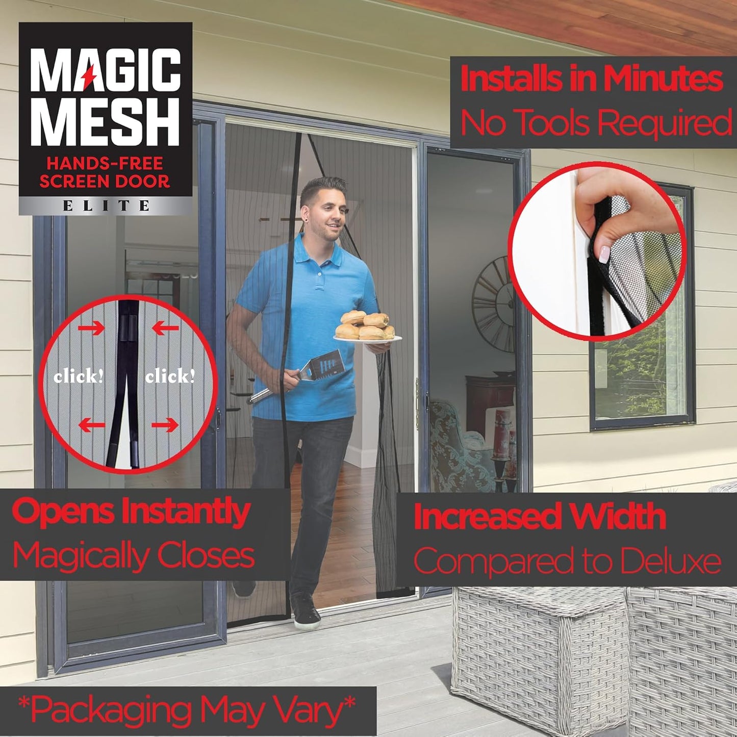 Medaid Magic Mesh Elite- More Durable Magnetic Screen Door