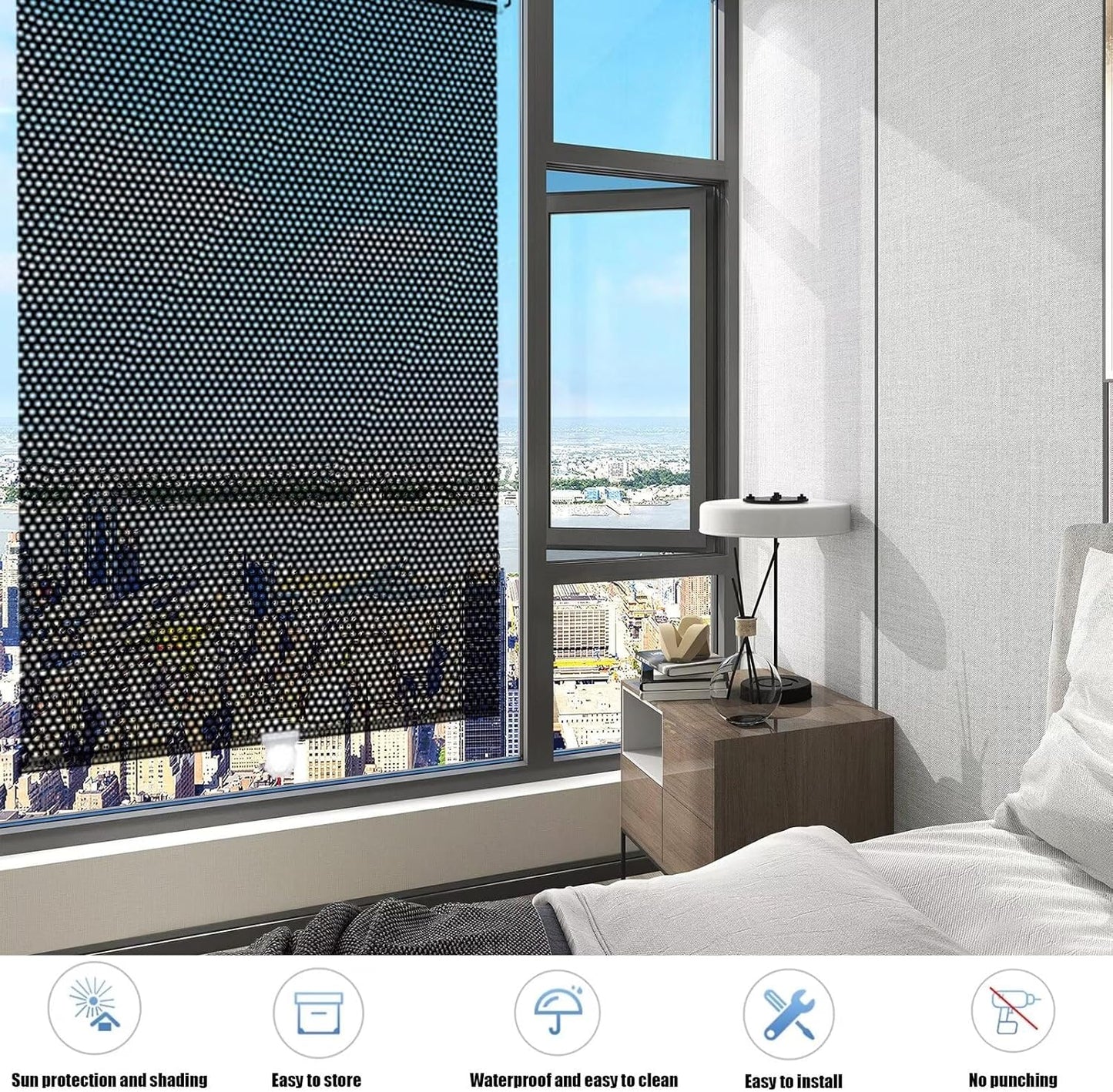 Medaid Retractable Window Privacy Shade (For Cars & Houses)