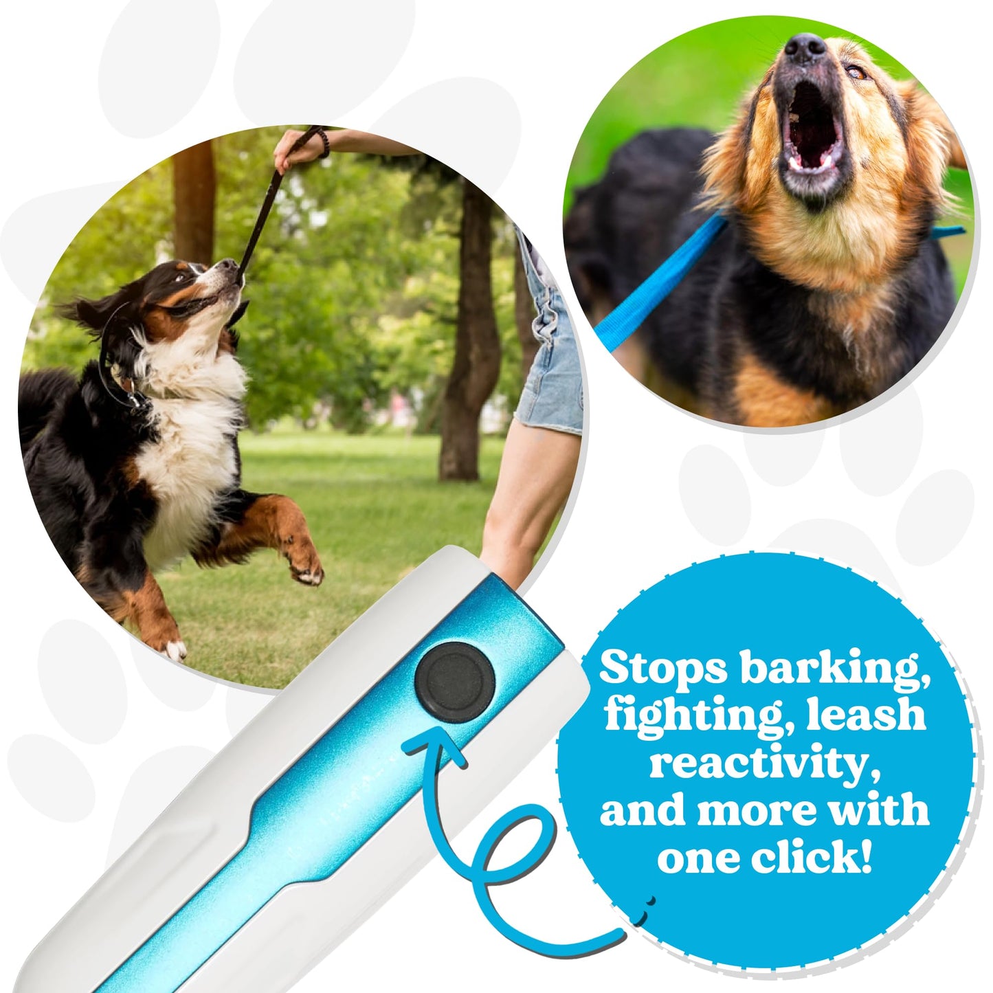 Doggie Don't Dog Behavior Correction Device - Anti Barking Device for Dogs, No Shocking - Sound only, Rechargeable Electronic Dog Clicker for Training and Stop Barking Device, Batteries Included - Medaid International