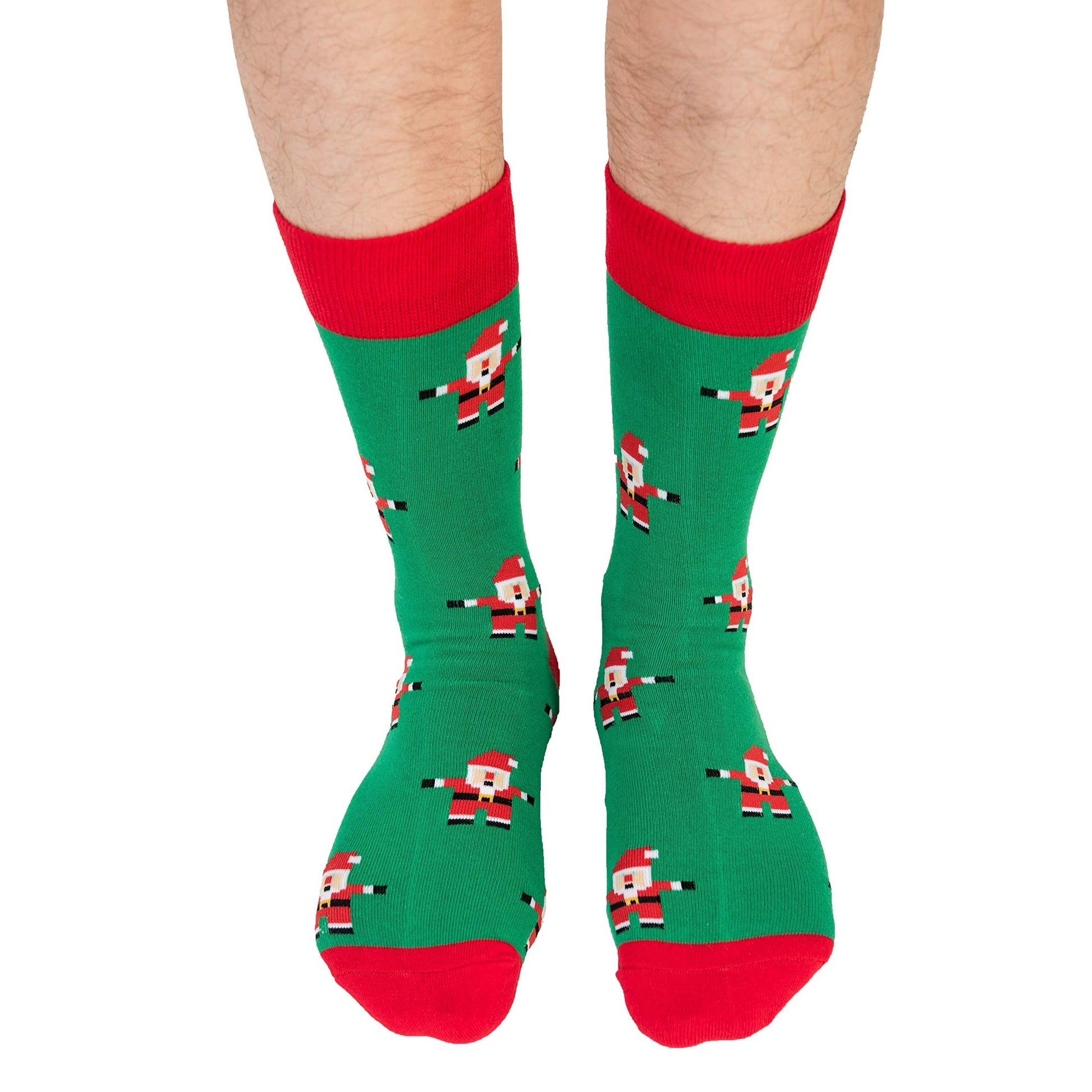 AUSCUFFLINKS Santa Christmas Socks For Him | Santa Claus Fun Socks Gift for Men | Happy Gift Socks Xmas Present for Dad | Socks for Mum (Santa) - Medaid International