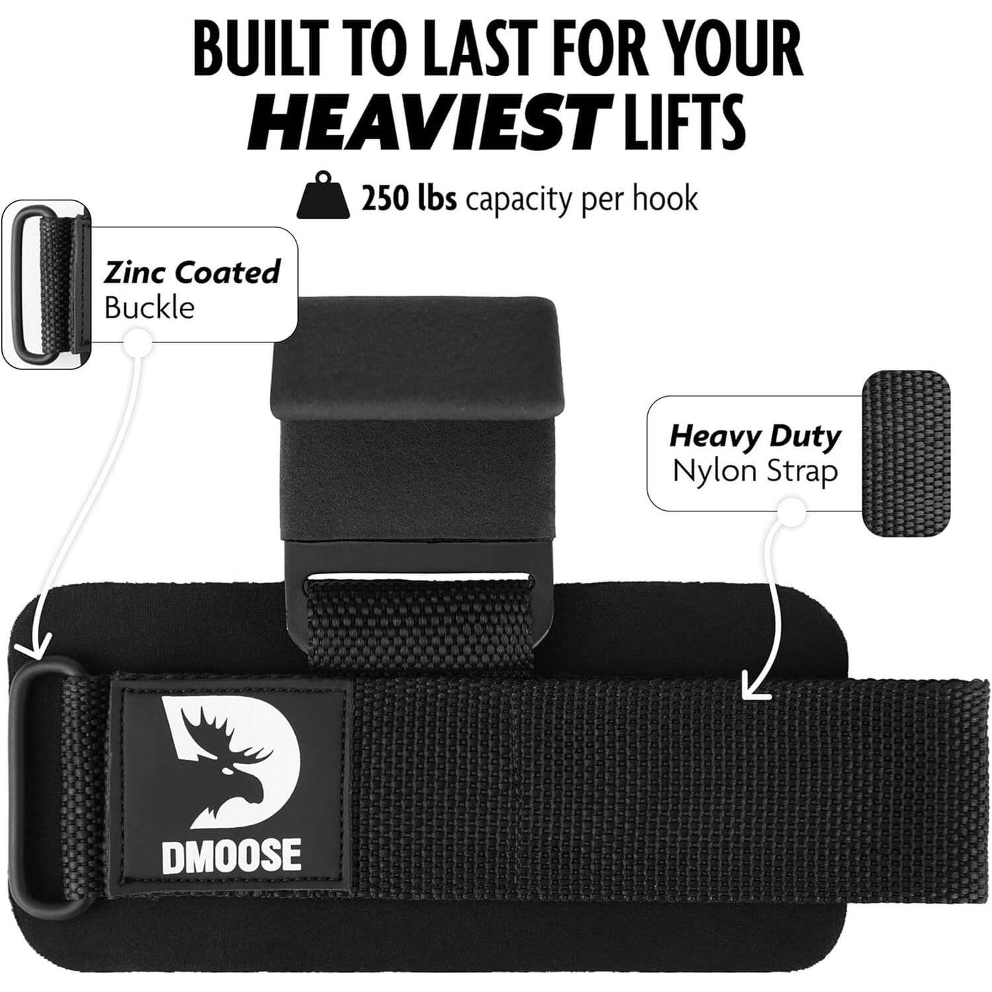 Lifting Hooks (pair) | Lift More Without Limiting Your Grip