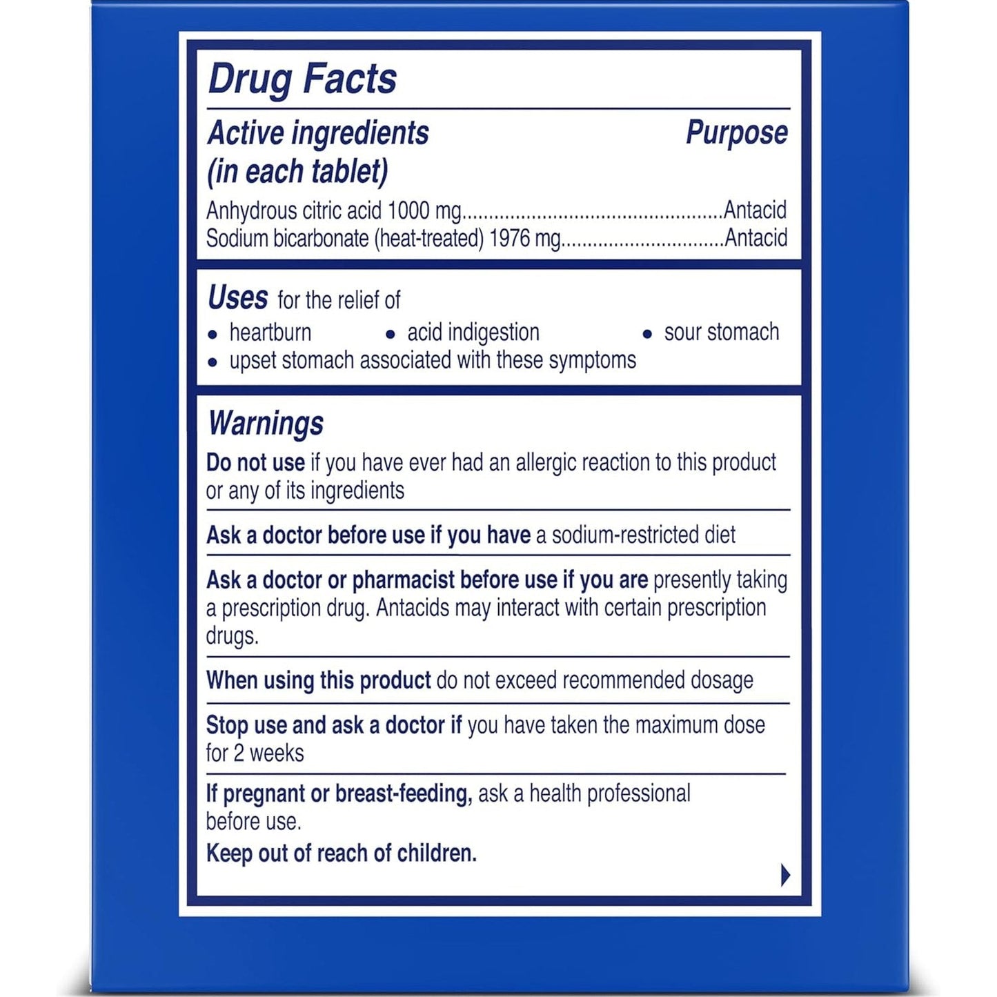 ALKA-SELTZER® HEARTBURN RELIEF EXTRA STRENGTH - Medaid International