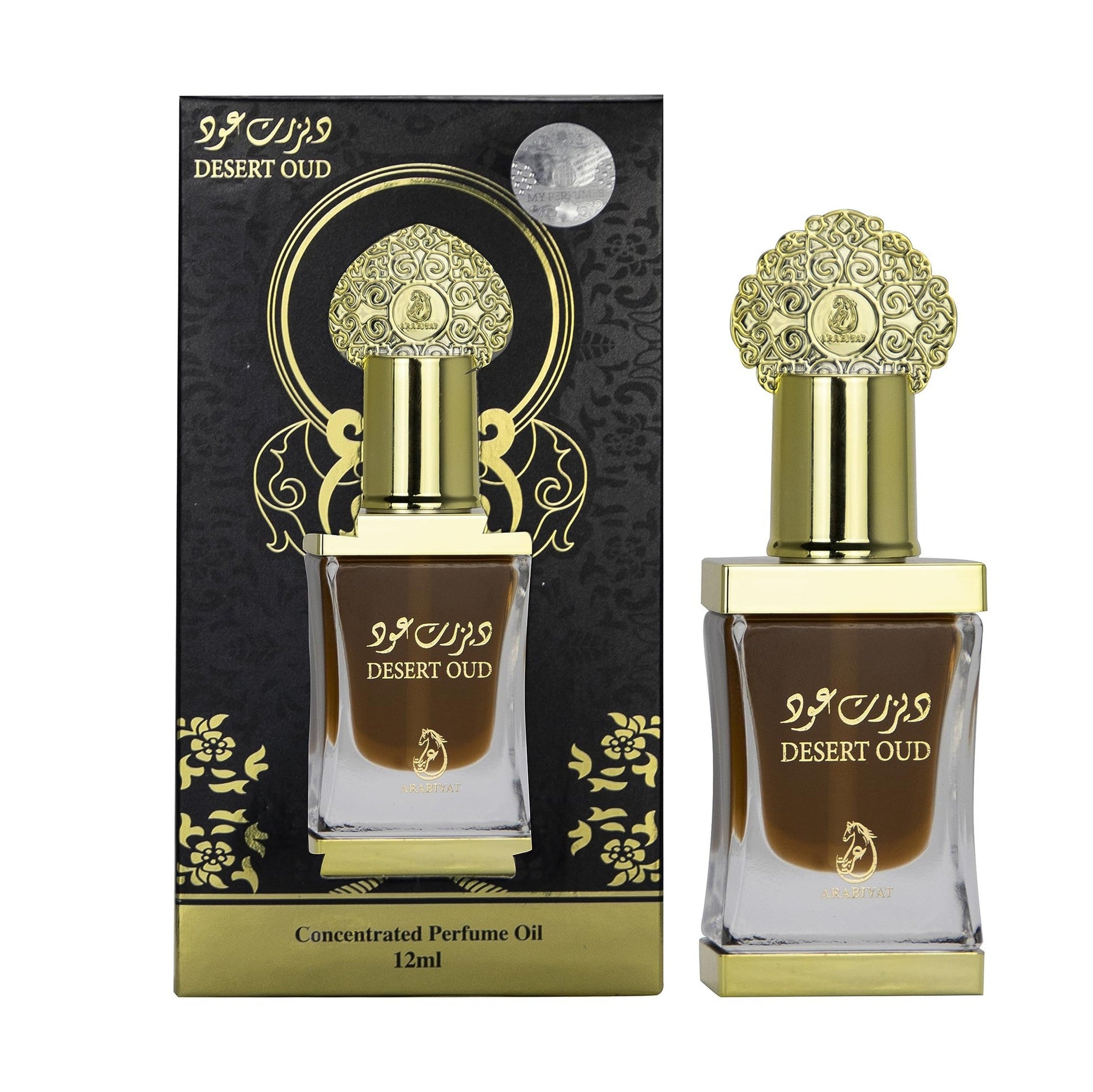 DESERT OUD from ARABIYAT, Non Alcoholic Concentrated Perfume Oil or Attar for Unisex, 12 ml - Medaid International