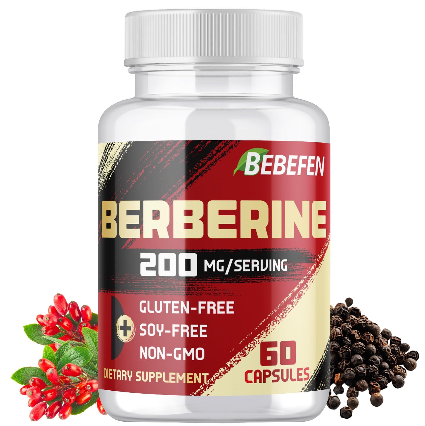Berberine HCL Supplement 2000mg - Supports Immune System, Cardiovascular Health - Non GMO | Gluten Free - Medaid International