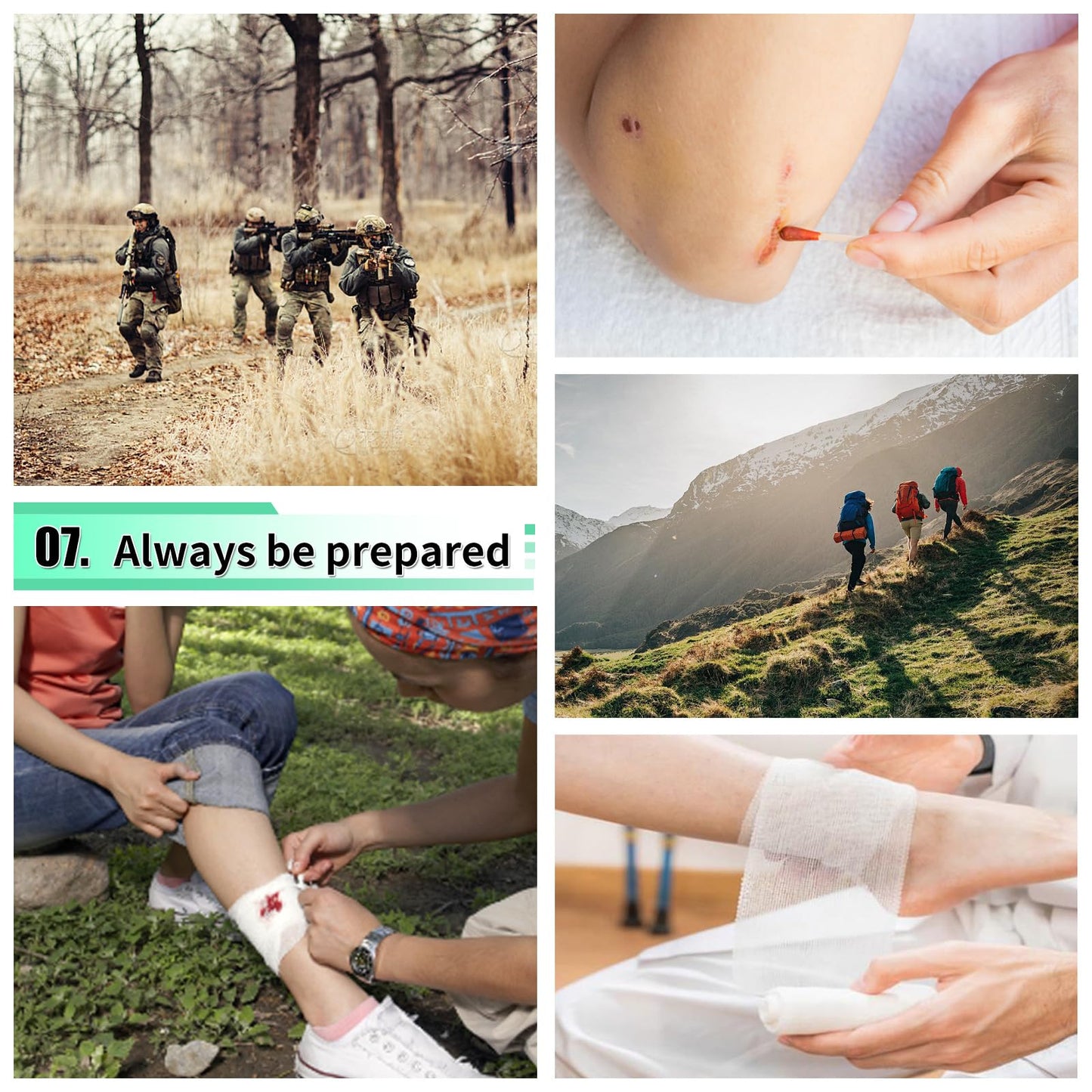 171PCS Survival First Aid Kit with Survival Gear, First Aid Supplies, Emergency Tent, and MOLLE Nylon Bag, Ideal for Car, Travel, Home, Outdoor Adventures, for Men, Christmas, Teens