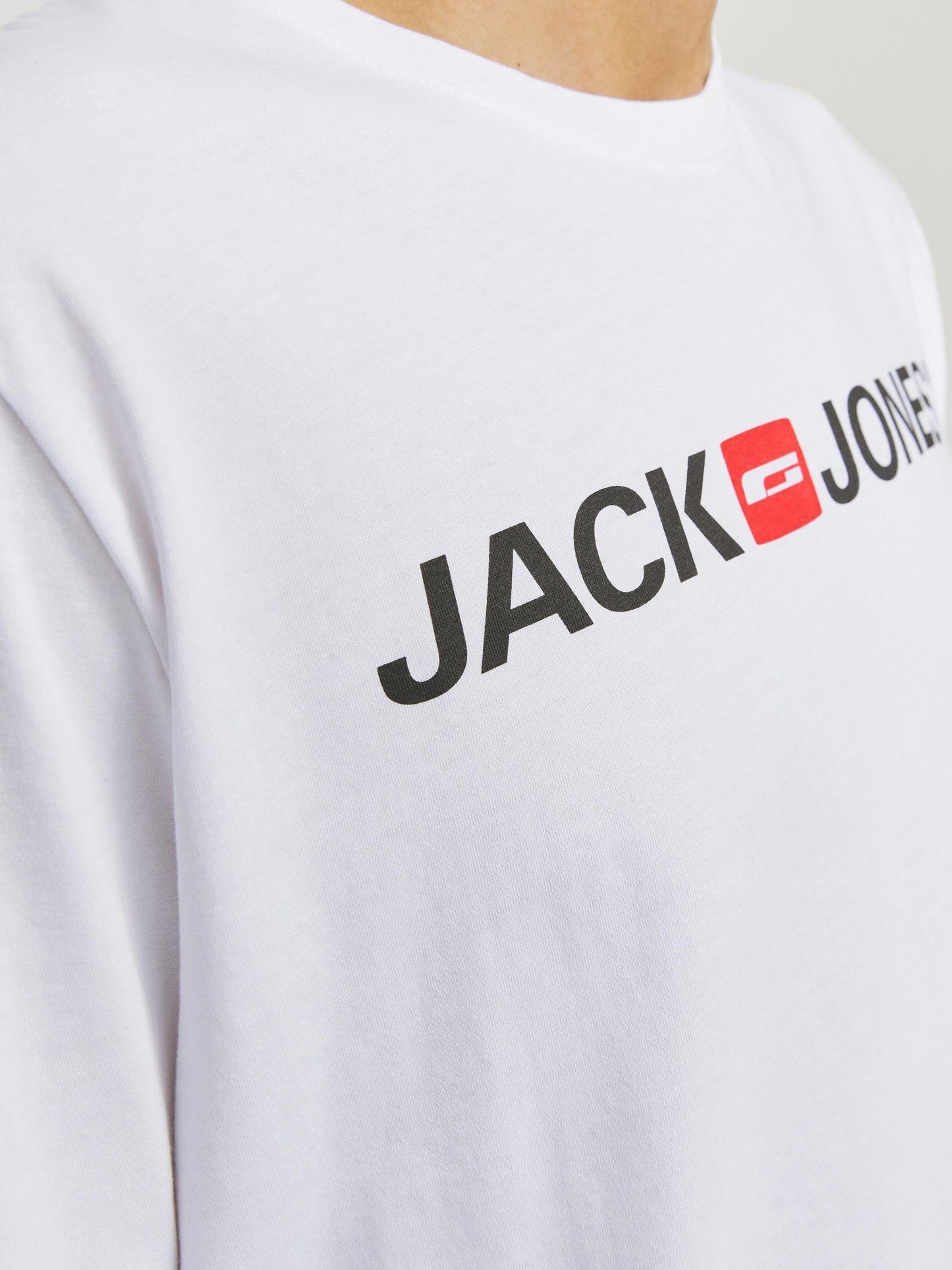 JACK & JONES Mens JJEJOSH TEE SS Crew Neck NOOST-Shirt, White, Large - Medaid International
