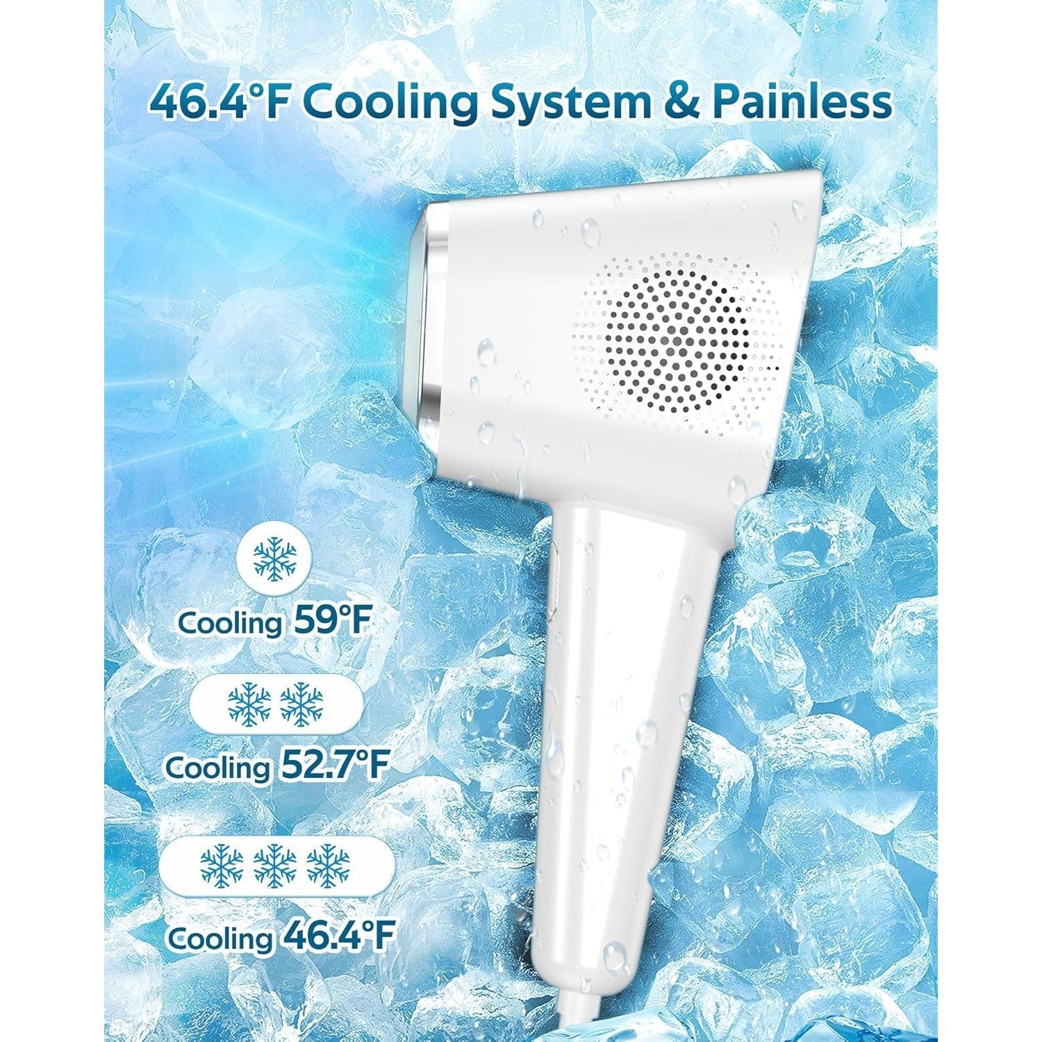 OPT Laser Hair Removal For Women And Men, At-Home Laser Hair Removal with Ice Cooling,IPL Laser Hair Removel with 999999 Flashes, Hair Removal Device for Face Leg Armpit Arm Bikini Line, Max 25J - Medaid International