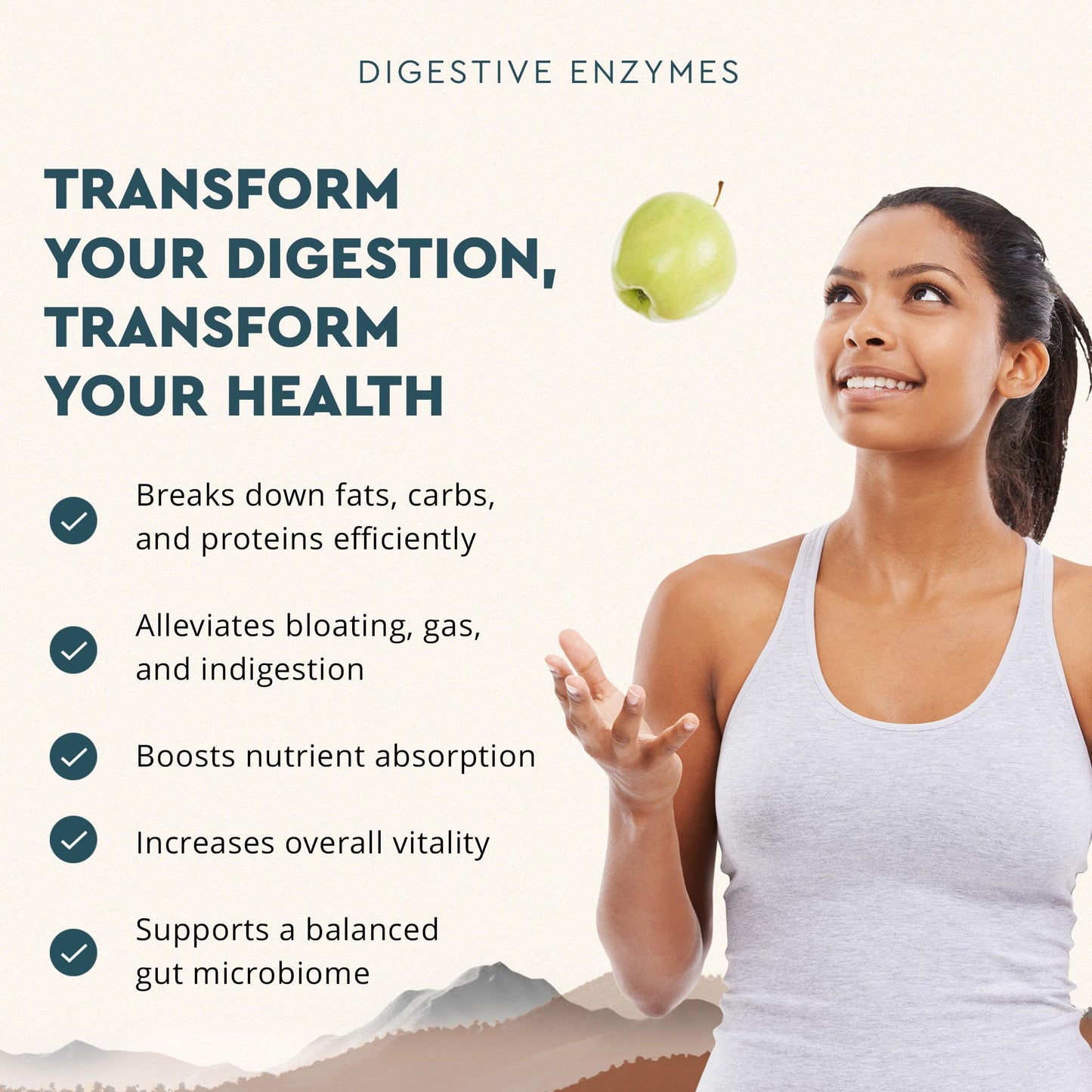 Ancestral Supplements Digestive Enzymes for Women & Men, 90 Capsules, with Probiotics and Grass Fed Beef Organs, Supports Gut Health, Digestive Health & Nutrient Absorption, Allergen Free, Non GMO - Medaid International