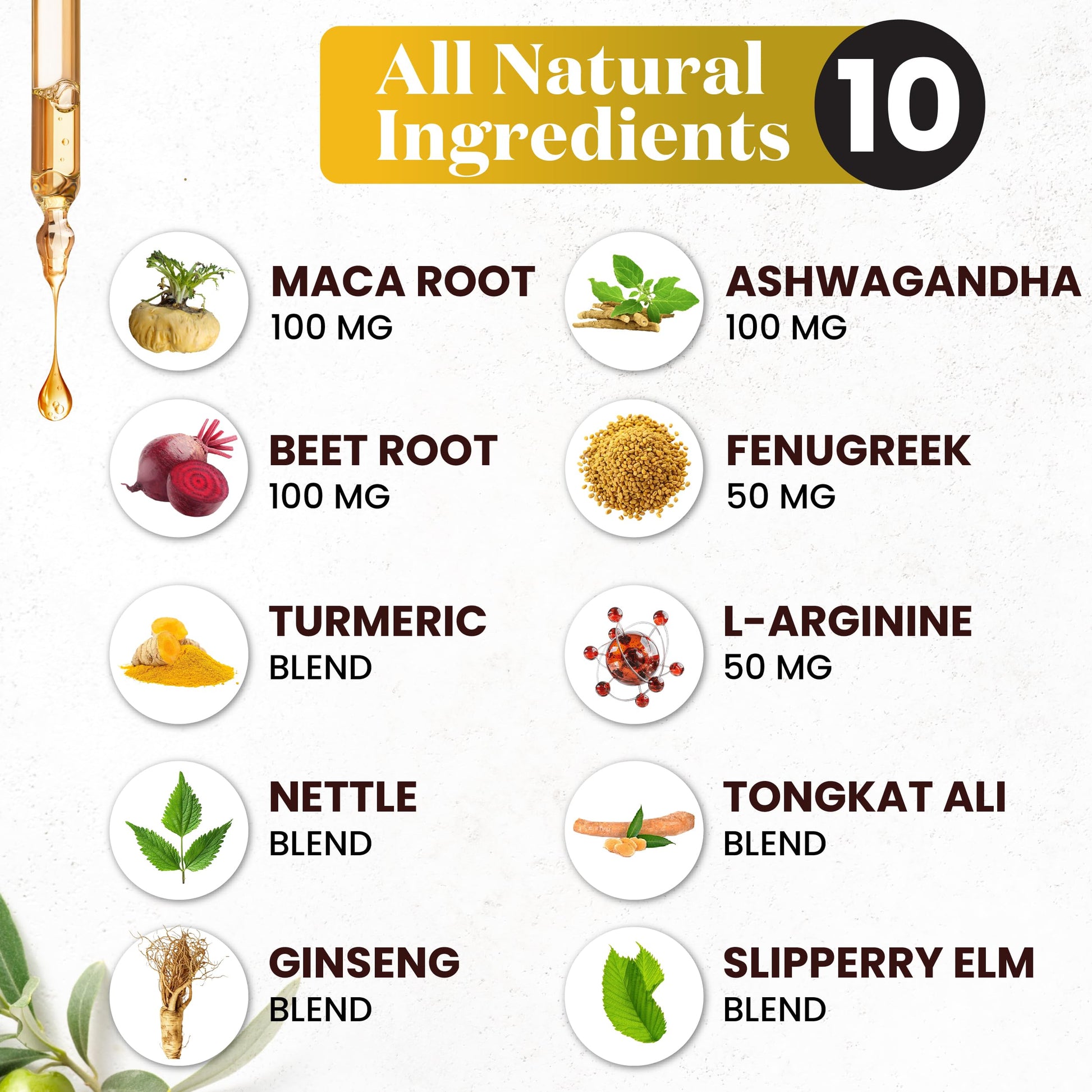 Superfood MD Maca Root Liquid Drops with Ashwagandha, Nettle, Fenugreek, Beet Root and L-Arginine Liquid Multivitamin for Women and Men - 4 Oz - Medaid International