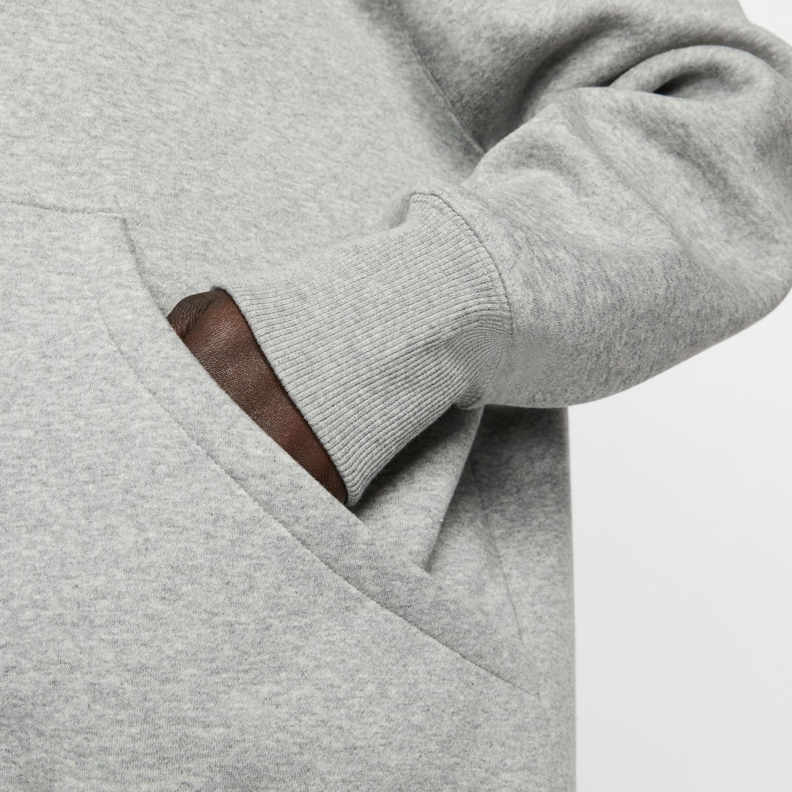 Nike, Women's, Sportswear Phoenix Fleece Oversized Pullover Hoodie, Dark Grey Heather/Sail, M - Medaid International