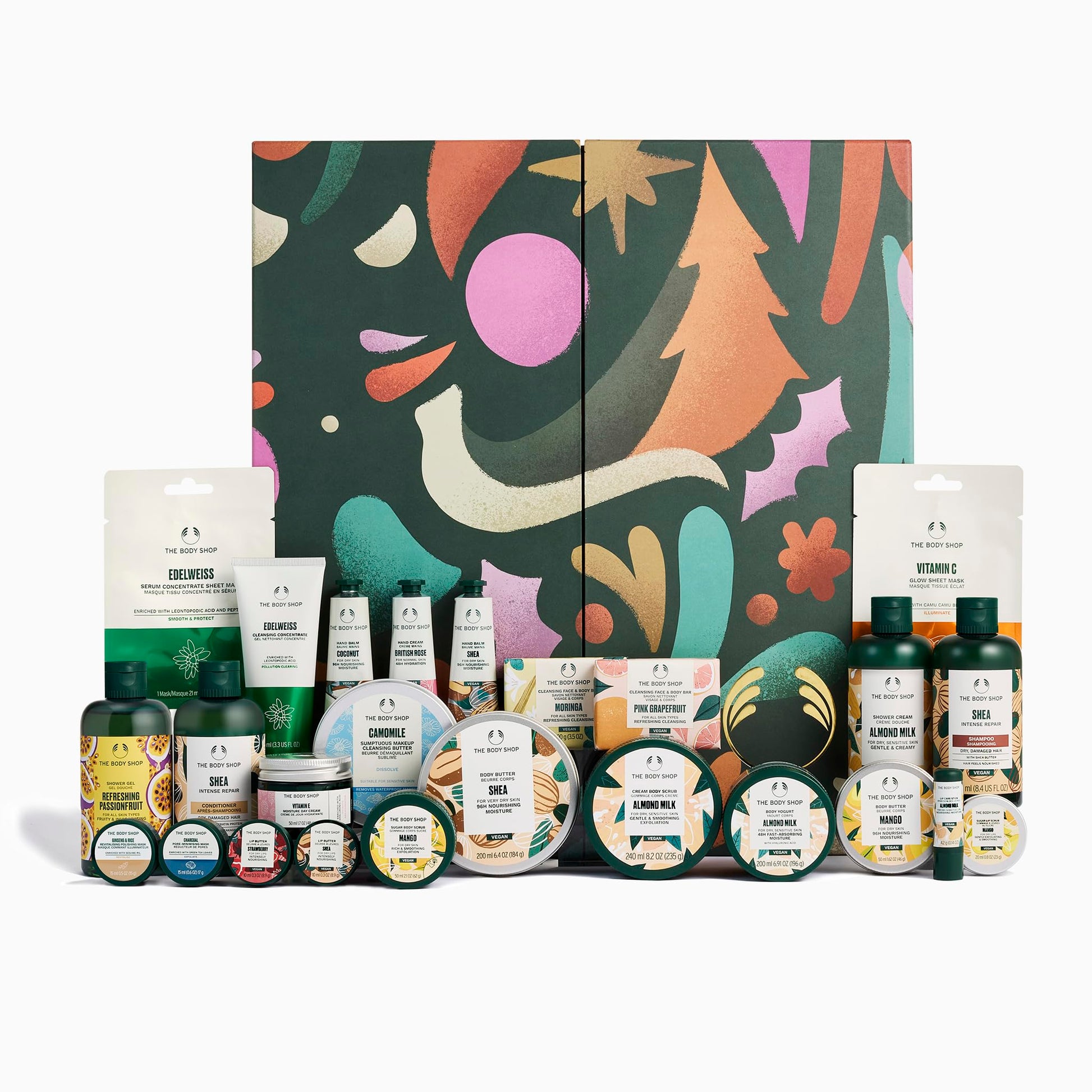 The Body Shop Ultimate Beauty Advent Calendar- 25 Piece Gift Set, Includes Body Butters, Shower Gels & Creams, Hand Balms and More - Medaid International