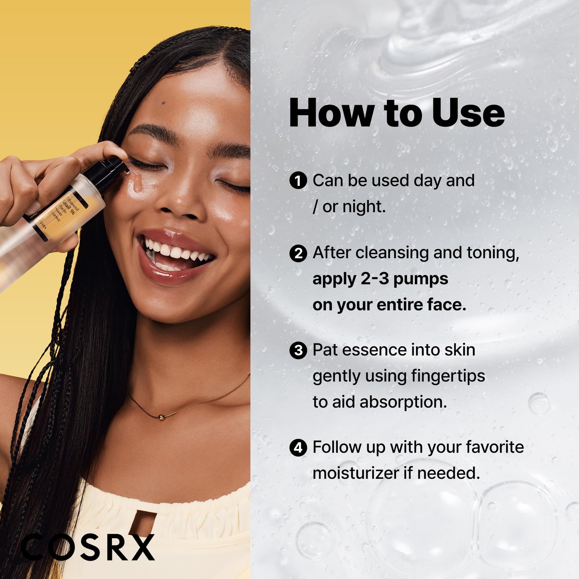 COSRX Snail Mucin Repairing Serum 100ml, Hydrating Serum for Face with Snail Secretion Filtrate for Dull Skin & Fine Lines, Korean Skin Care - Medaid International