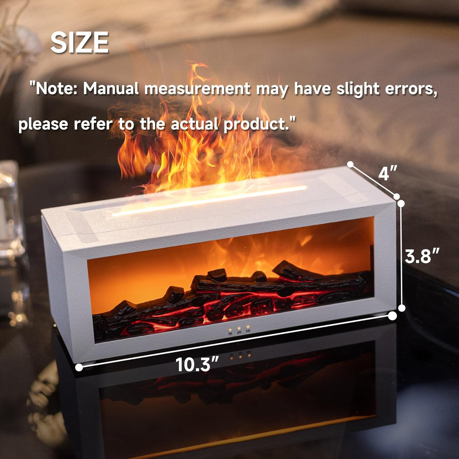 Flame Fire place Diffuser, Vintage Fireplace Aromatherapy Diffuser Humidifier - Medaid International