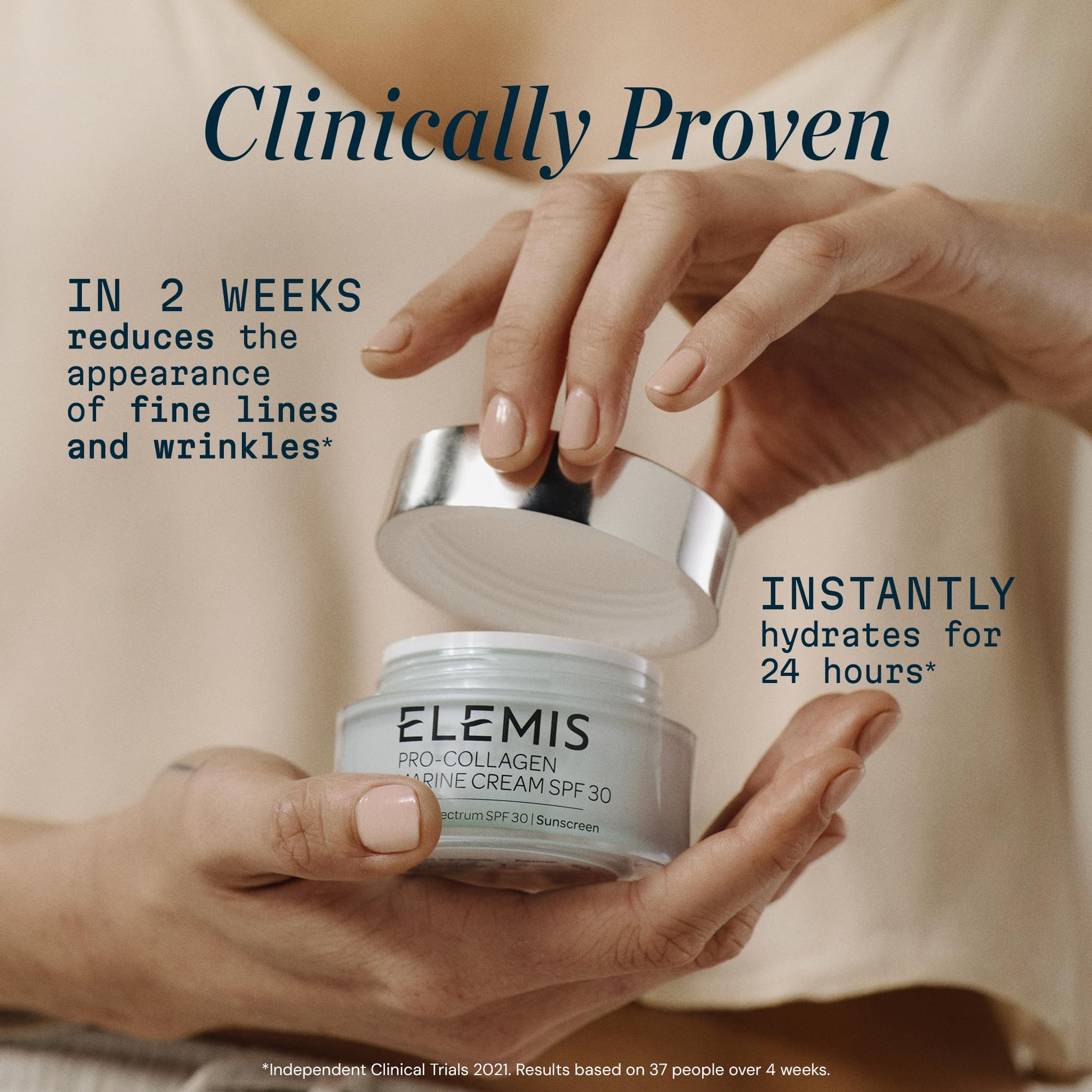 ELEMIS Pro-Collagen Marine Cream SPF 30, Lightweight Anti-Wrinkle Daily Facial Moisturizer - Medaid International