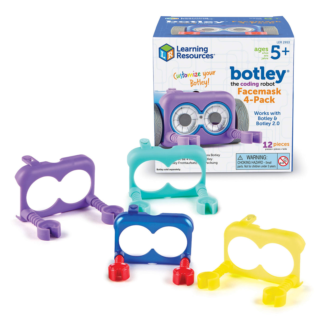 Learning Resources Botley the Coding Robot 2.0-46 Pieces, Ages 5+, STEM Toys, Programming, Electronic Learning, Screen-Free Toys for Kids