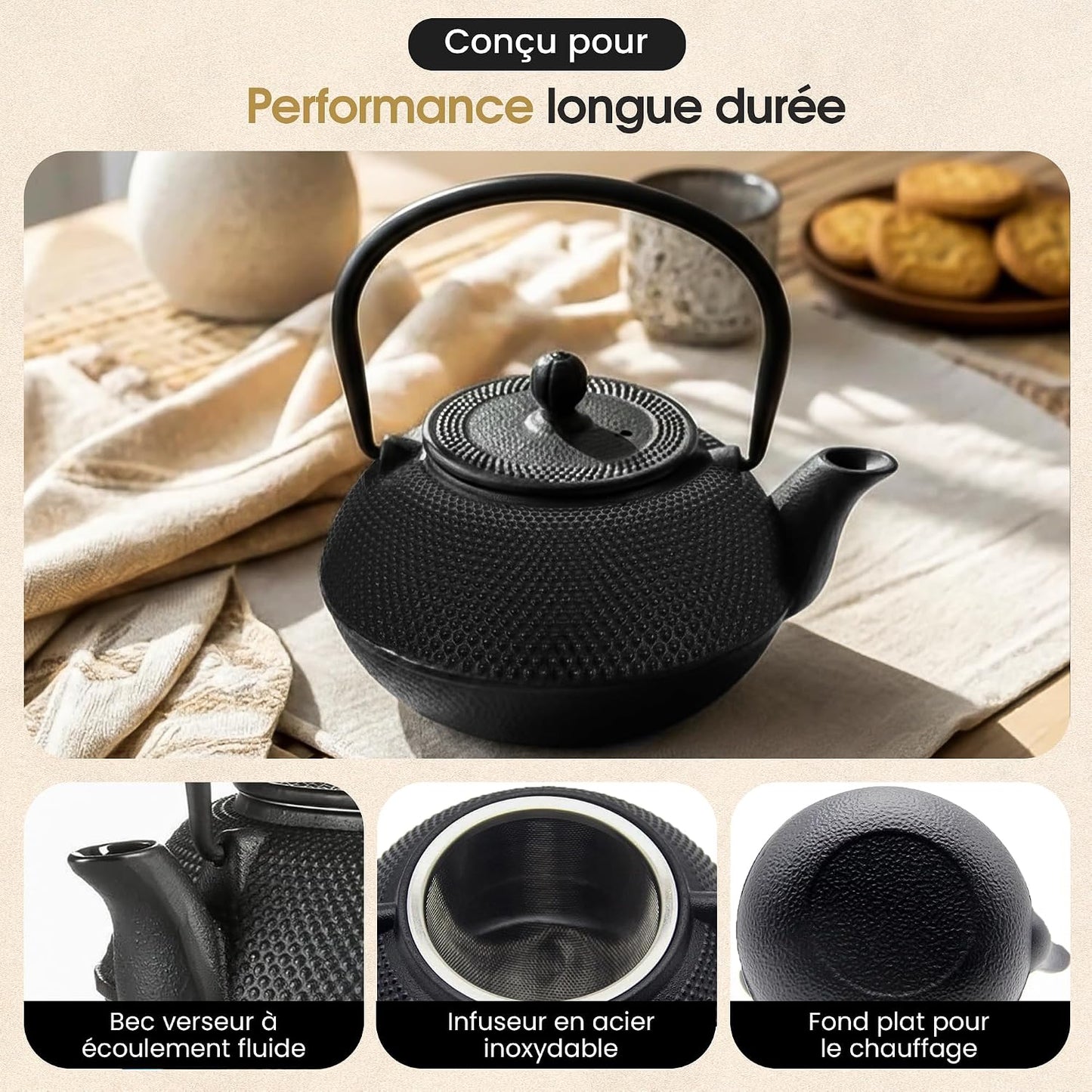 Dimono cast iron teapot