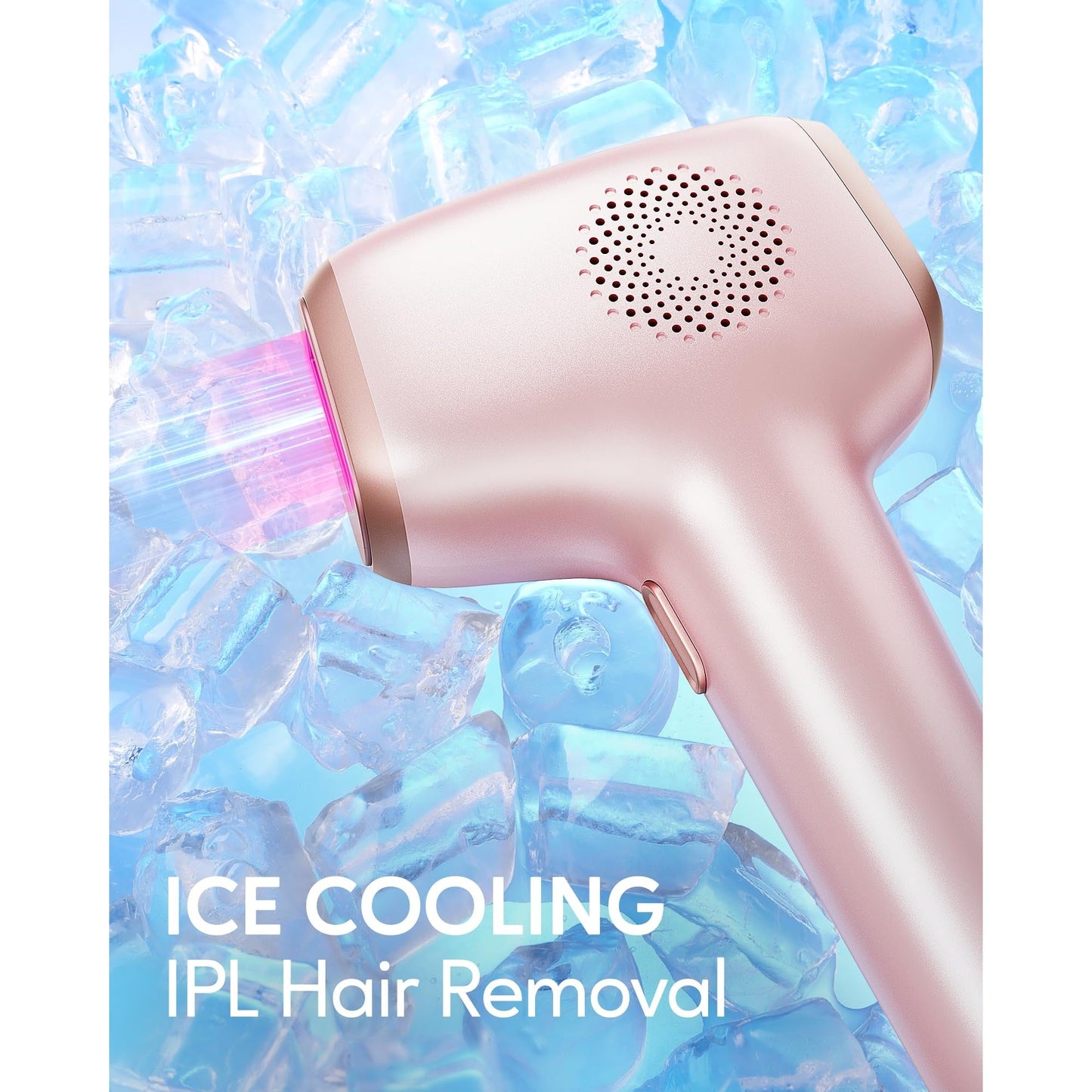INNZA IPL Hair Removal with Ice Cooling Care Function for Women,Long-Lasting Results,999,999 Flashes Painless IPL Hair Remover, Hair Removal Device for Armpits Legs Arms Bikini Line - Medaid International