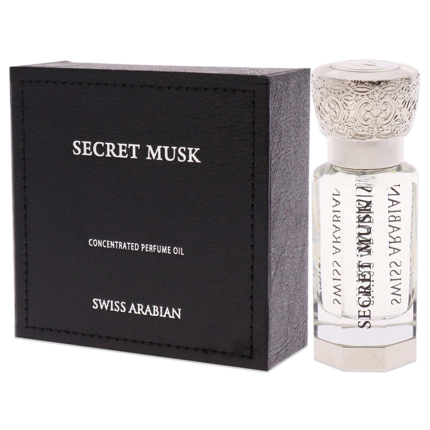 Swiss Arabian Secret Musk - Luxury Products From Dubai - Long Lasting, Addictive Personal Perfume Oil Fragrance - A Seductive Signature Aroma - 0.4 Oz - Medaid International