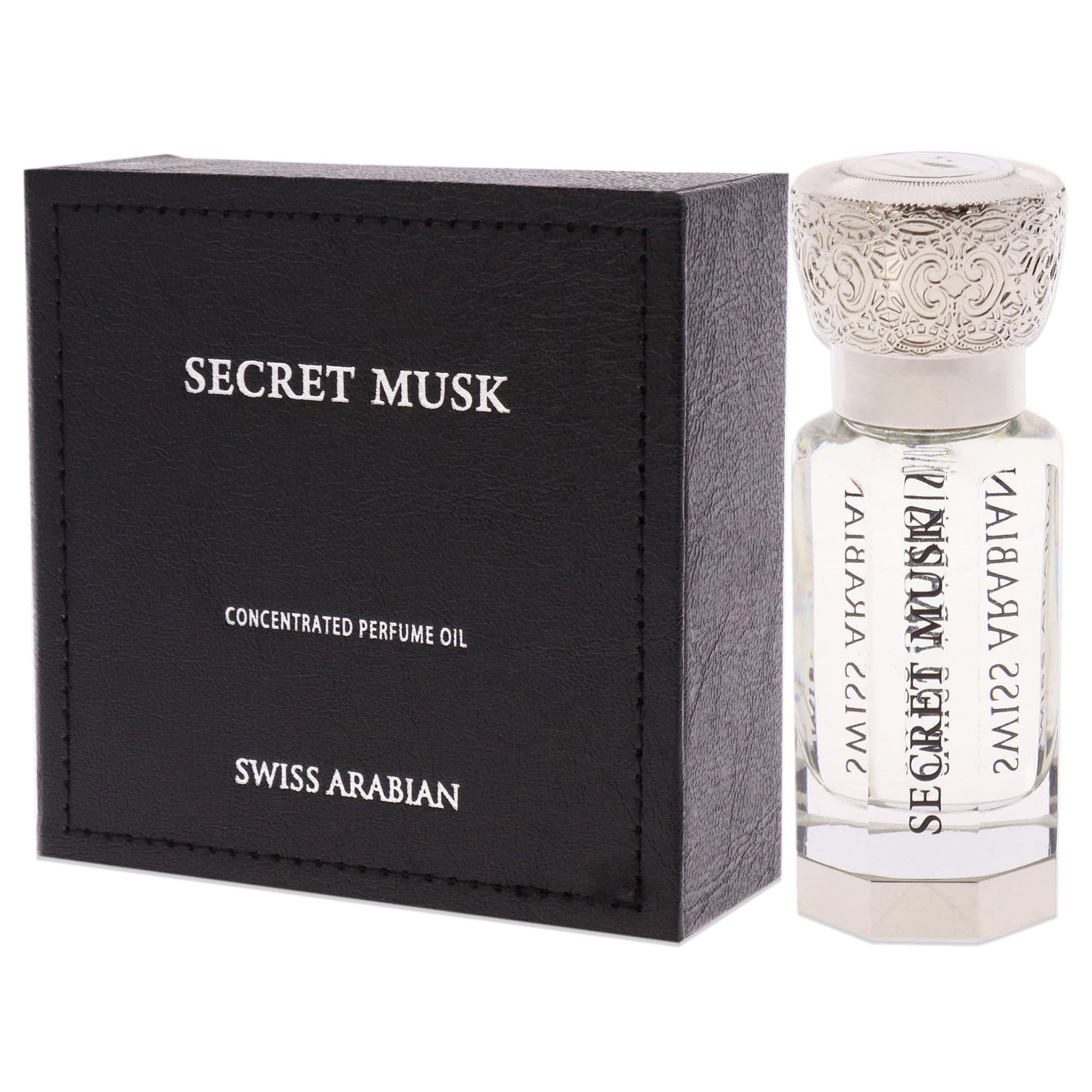 Swiss Arabian Secret Musk - Luxury Products From Dubai - Long Lasting, Addictive Personal Perfume Oil Fragrance - A Seductive Signature Aroma - 0.4 Oz - Medaid International