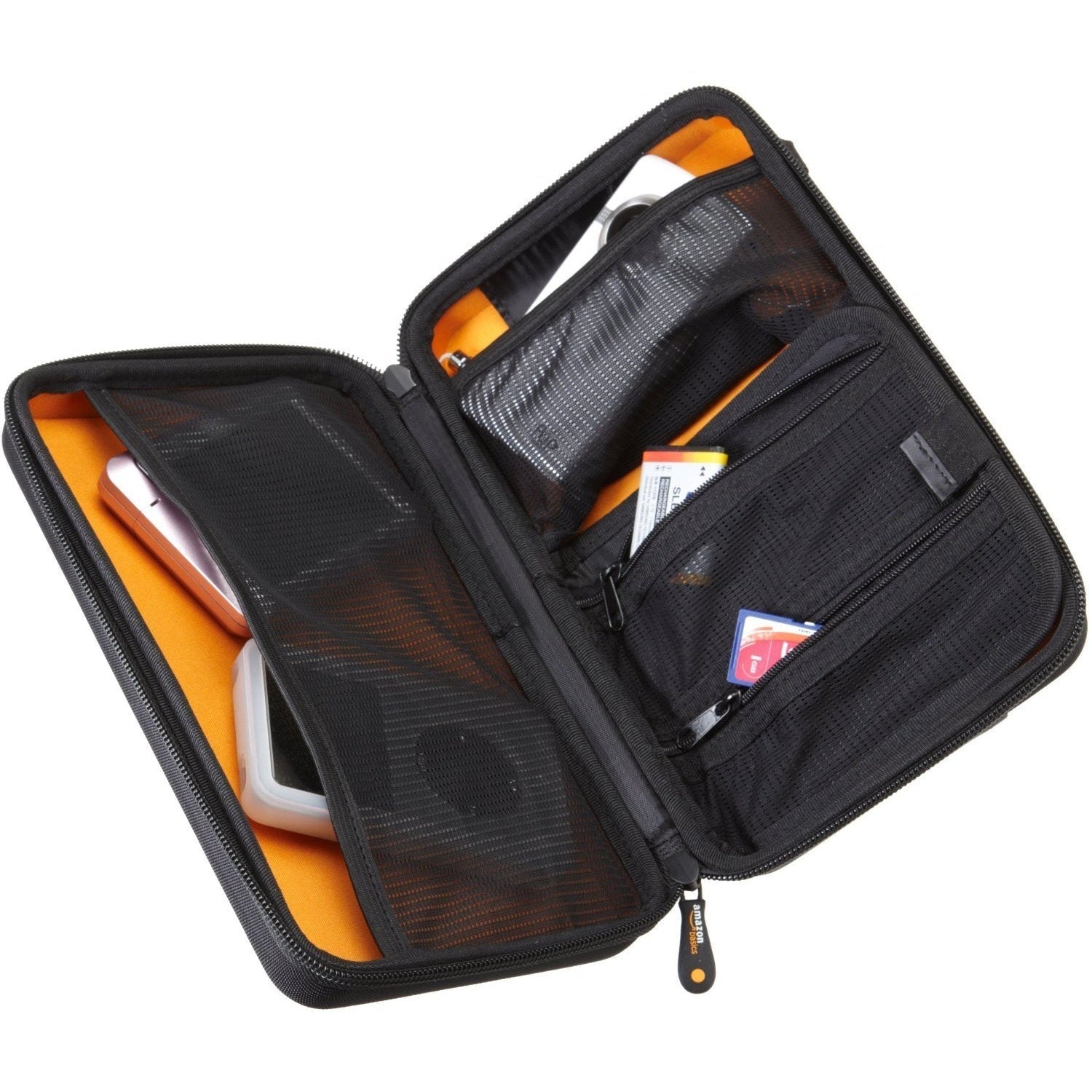 Amazon Basics Universal Travel Case Organizer for Small Electronics and Accessories, Solid, Black - Medaid International