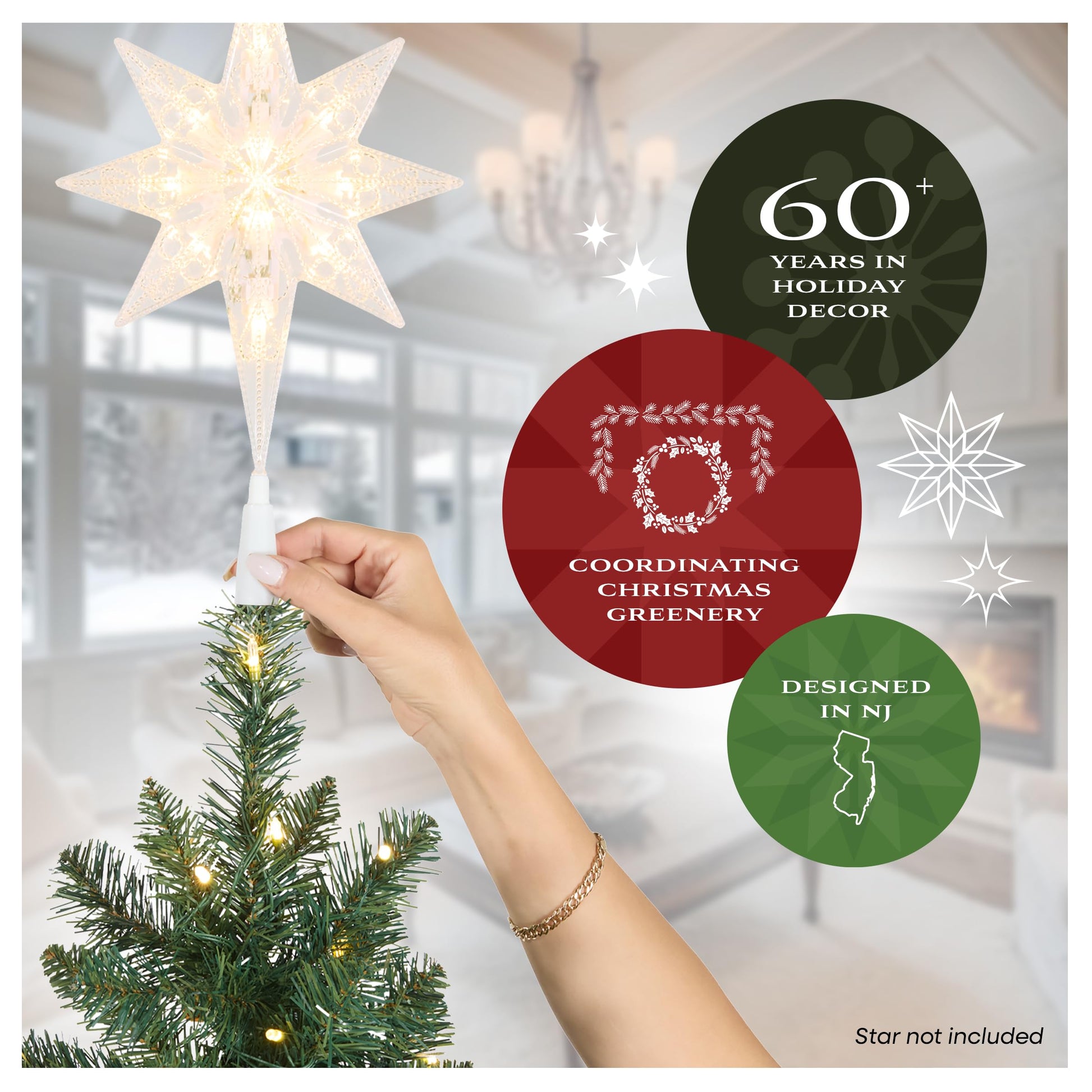 National Tree Company 7 ft Unlit Kingswood Fir Slim Artificial Christmas Tree, 892 Tips, Includes Stand, Green - Medaid International
